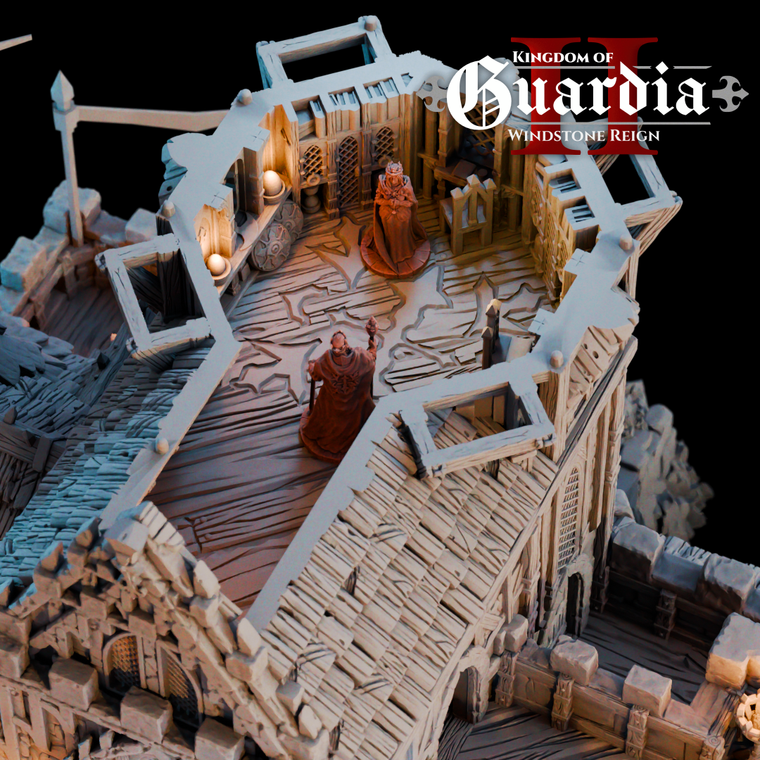 Guardia's Keep: Medieval Castle Fortress 28MM Tabletop Terrain, Model Railroading, Gaming