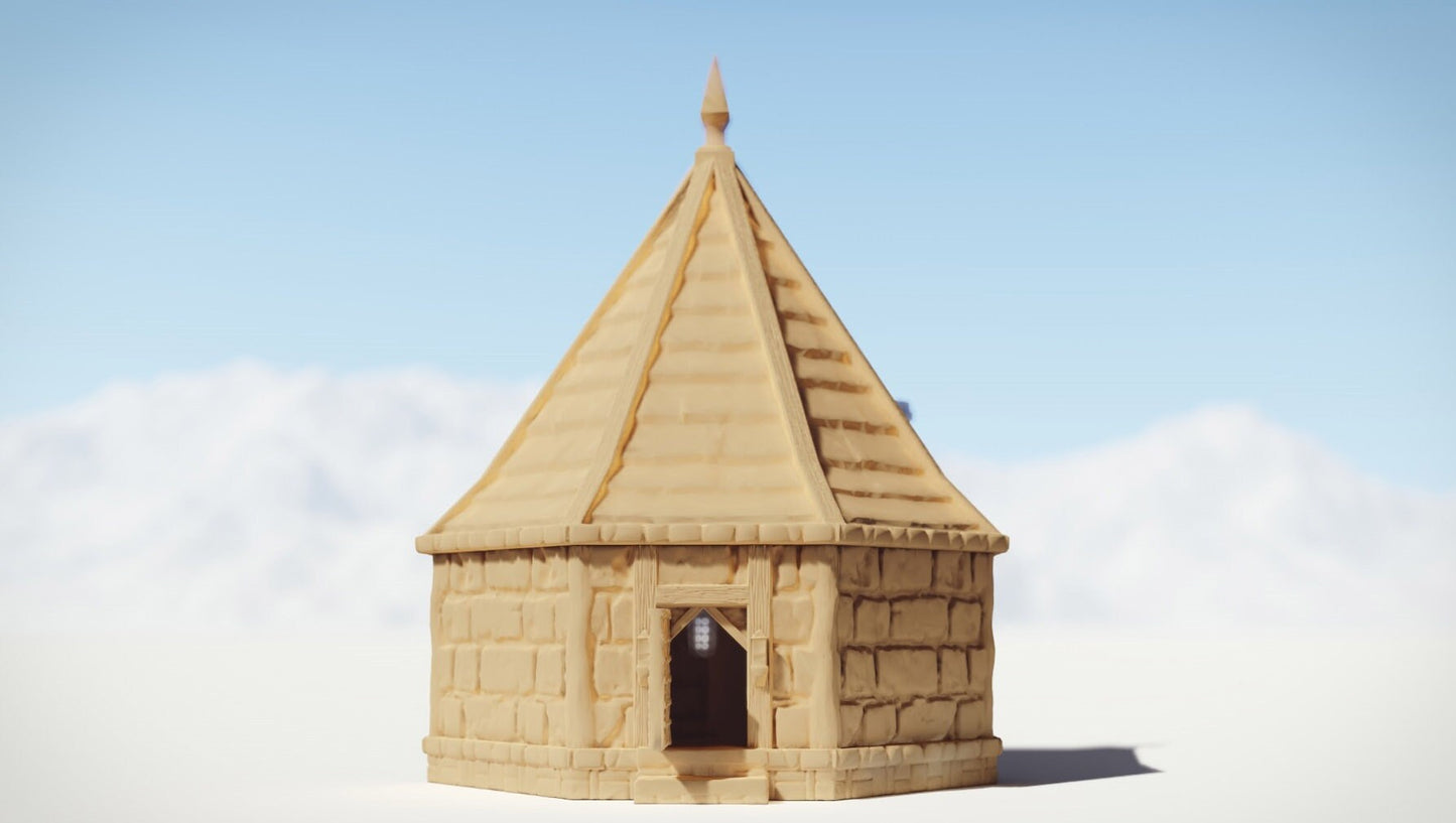 Drennheim Small Hut 28mm Scale - Warhammer - Dungeons and Dragons - 28mm Terrain - warhammer terrain