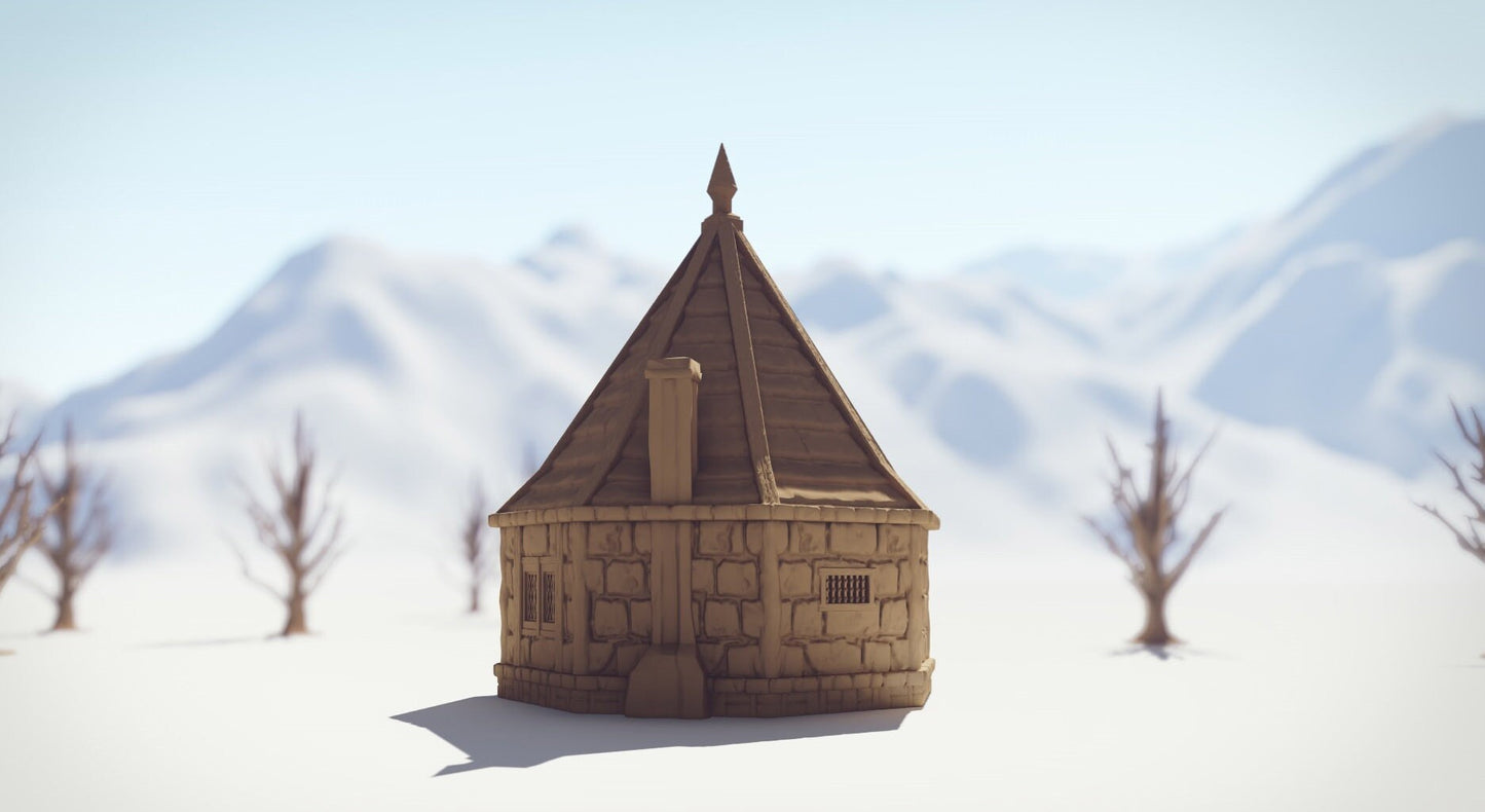 Drennheim Small Hut 28mm Scale - Warhammer - Dungeons and Dragons - 28mm Terrain - warhammer terrain