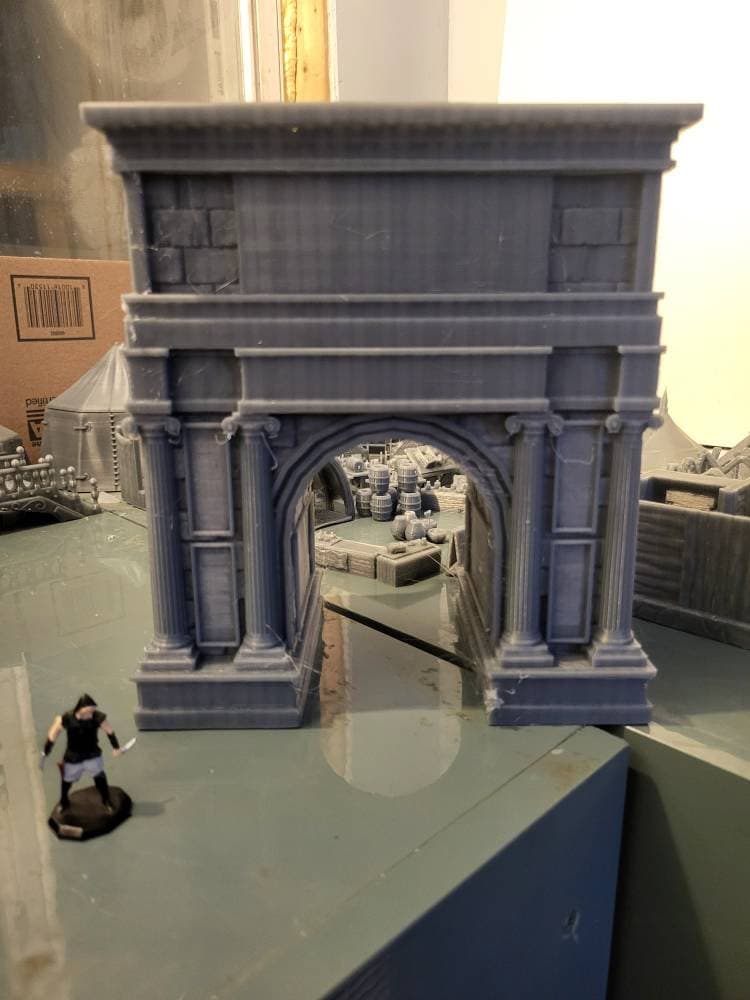 Triumphal Arch - City of Aeterna - Dark Realms - - Dungeons and Dragons - 28mm Terrain - terrain - Pathfinder - AoS