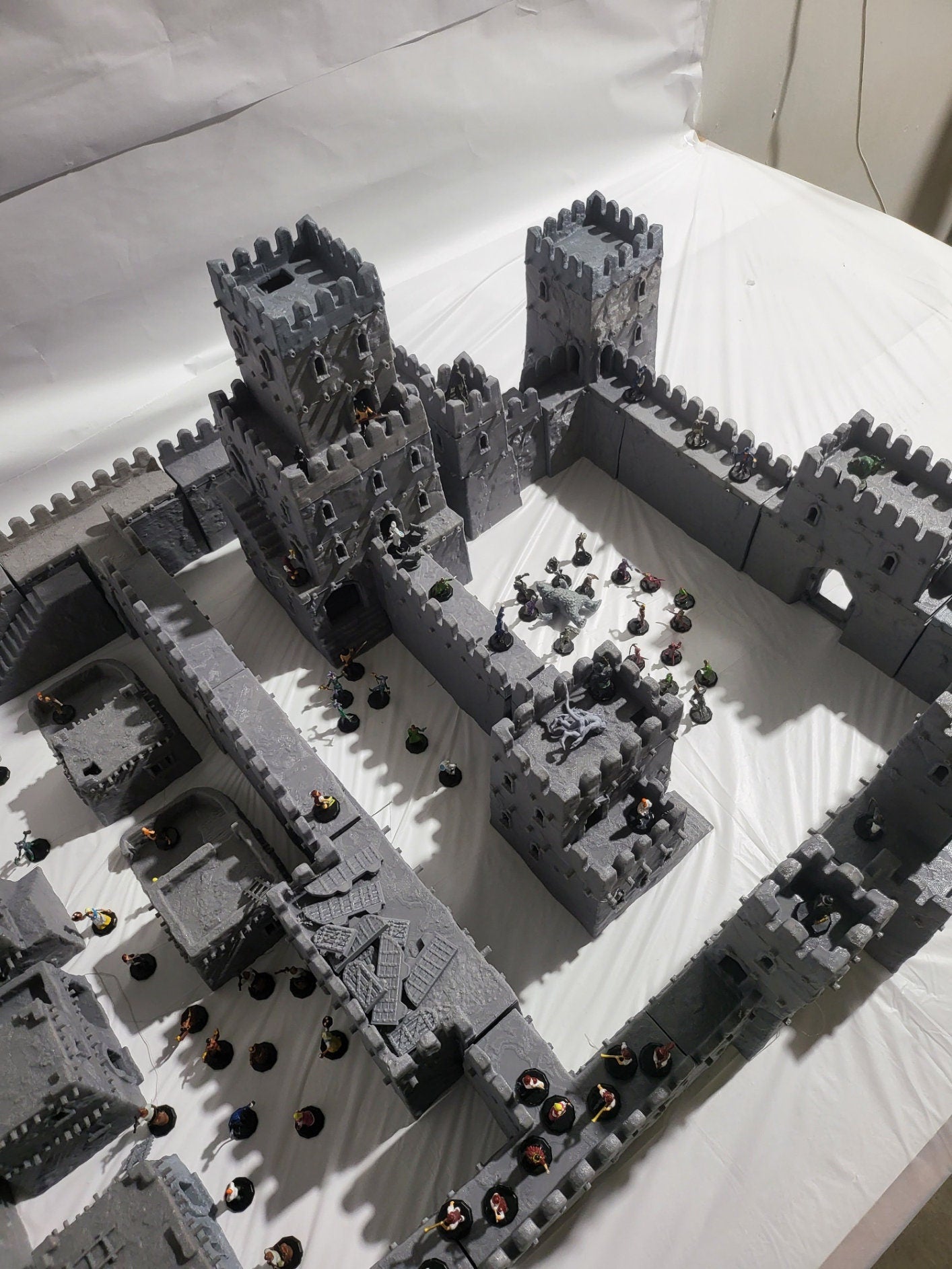 Desert Castle Complex, Desert Huts, Desert Castle, Desert Town, Mud Castle, Dungeons and Dragons, Tabletop Terrain