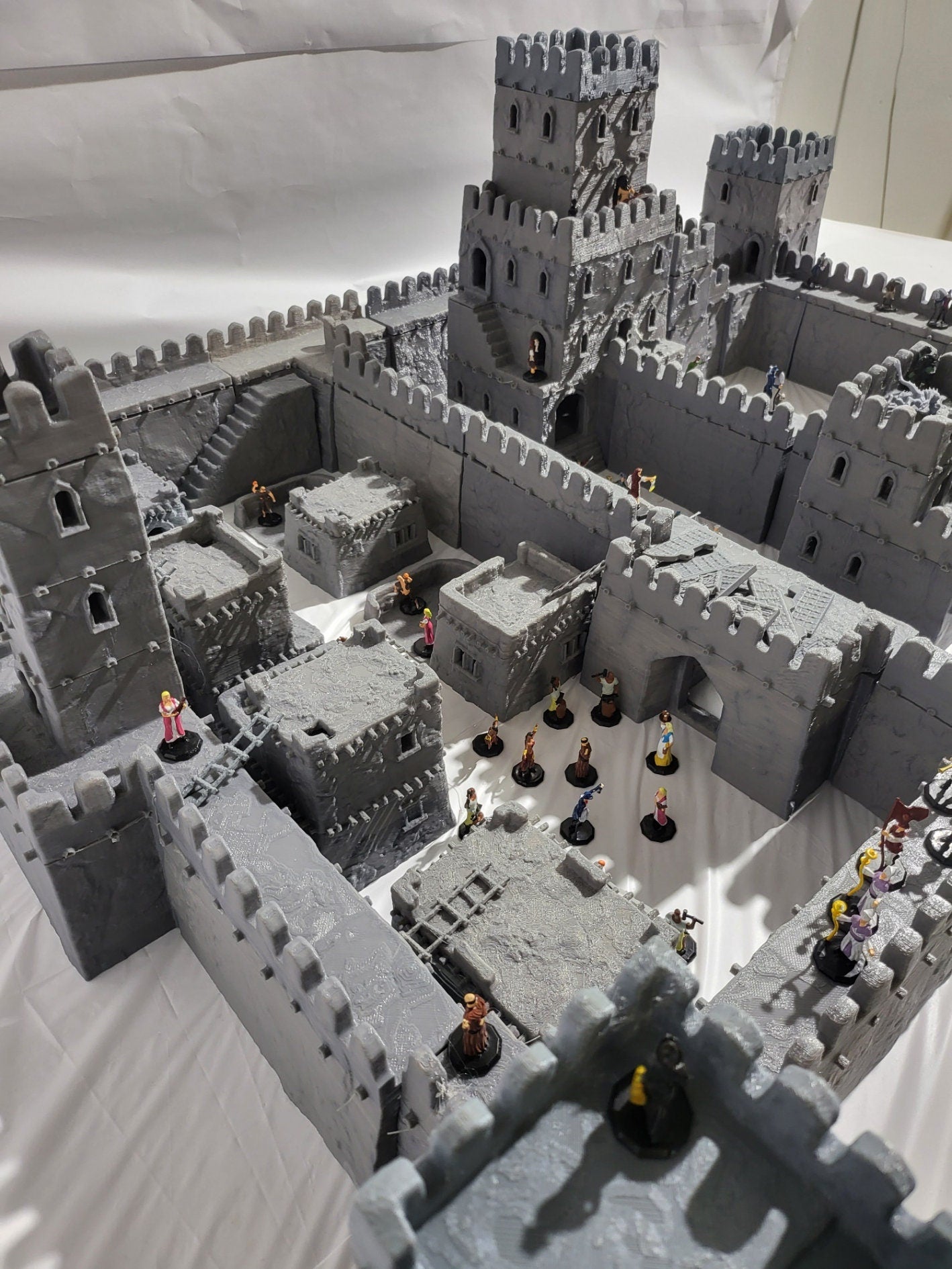 Desert Castle Complex, Desert Huts, Desert Castle, Desert Town, Mud Castle, Dungeons and Dragons, Tabletop Terrain