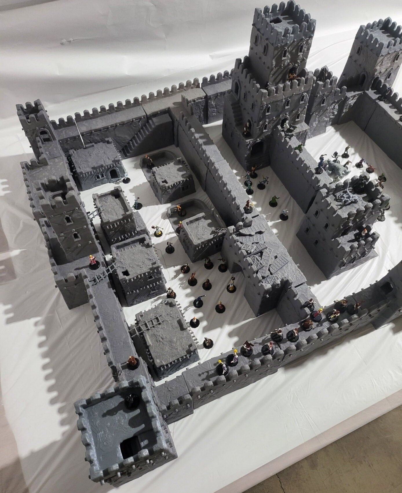Desert Castle Complex, Desert Huts, Desert Castle, Desert Town, Mud Castle, Dungeons and Dragons, Tabletop Terrain