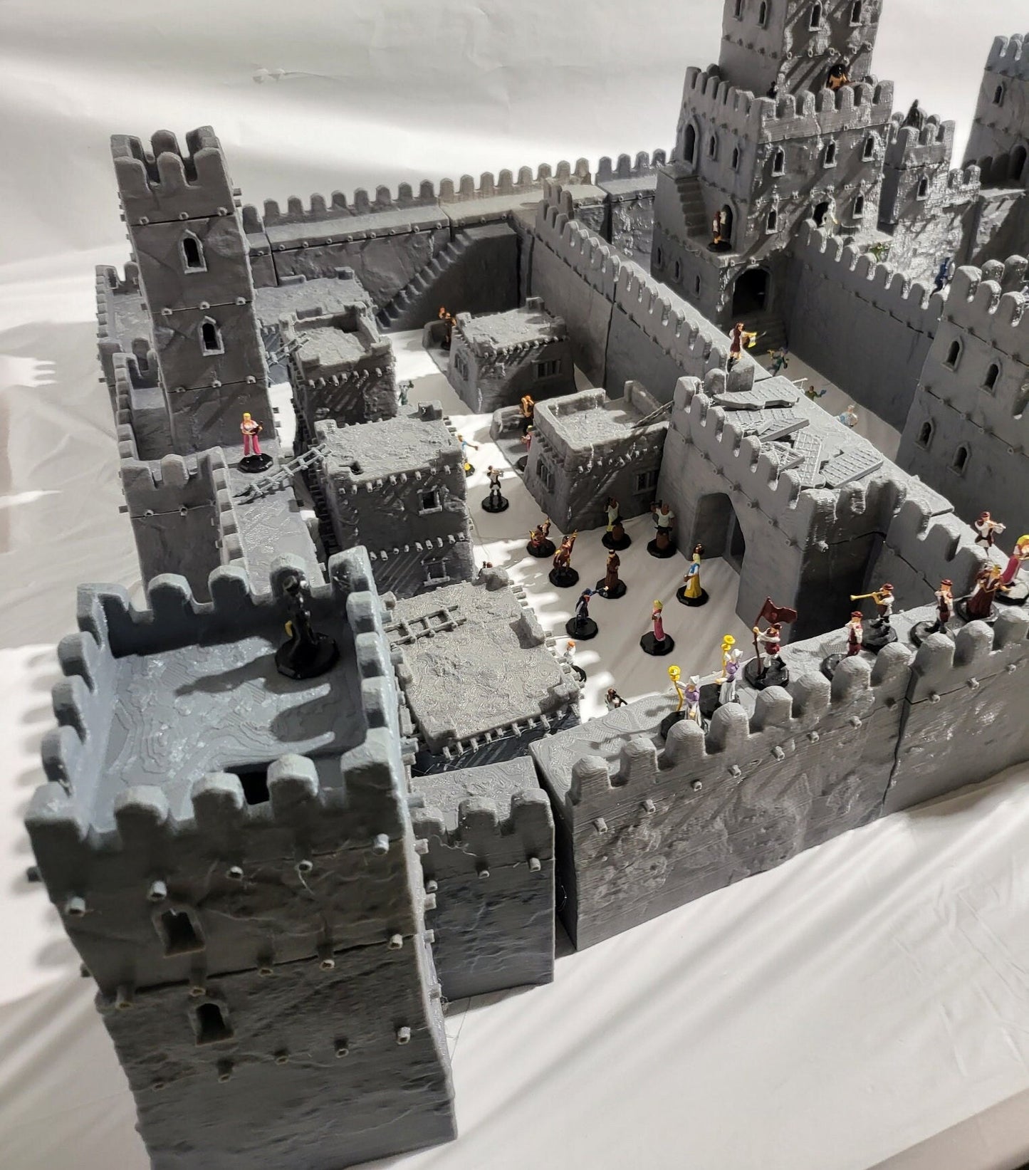Desert Castle Complex, Desert Huts, Desert Castle, Desert Town, Mud Castle, Dungeons and Dragons, Tabletop Terrain
