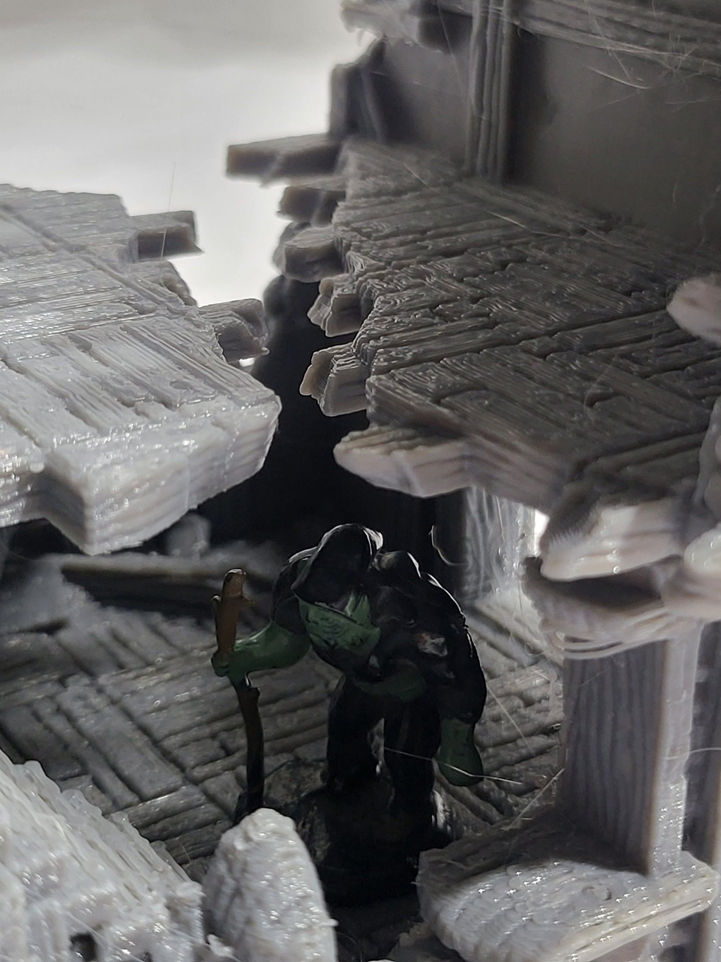 Ruins, Barenfall, Ruin terrain, War Terrain, Dark Realms, Tower, Tower Ruins, Arkenfel, Tower or Sorrow, Warhammer, Dungeons and Dragons, Warhammer Terrain, gift, Terrain Gift, 28mm terrain, Tabletop Terrain