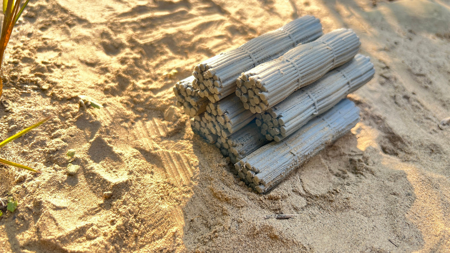 Pack of 9 WW2 Fascine bundles, Long Fascine, Tank, , Warthunder,
