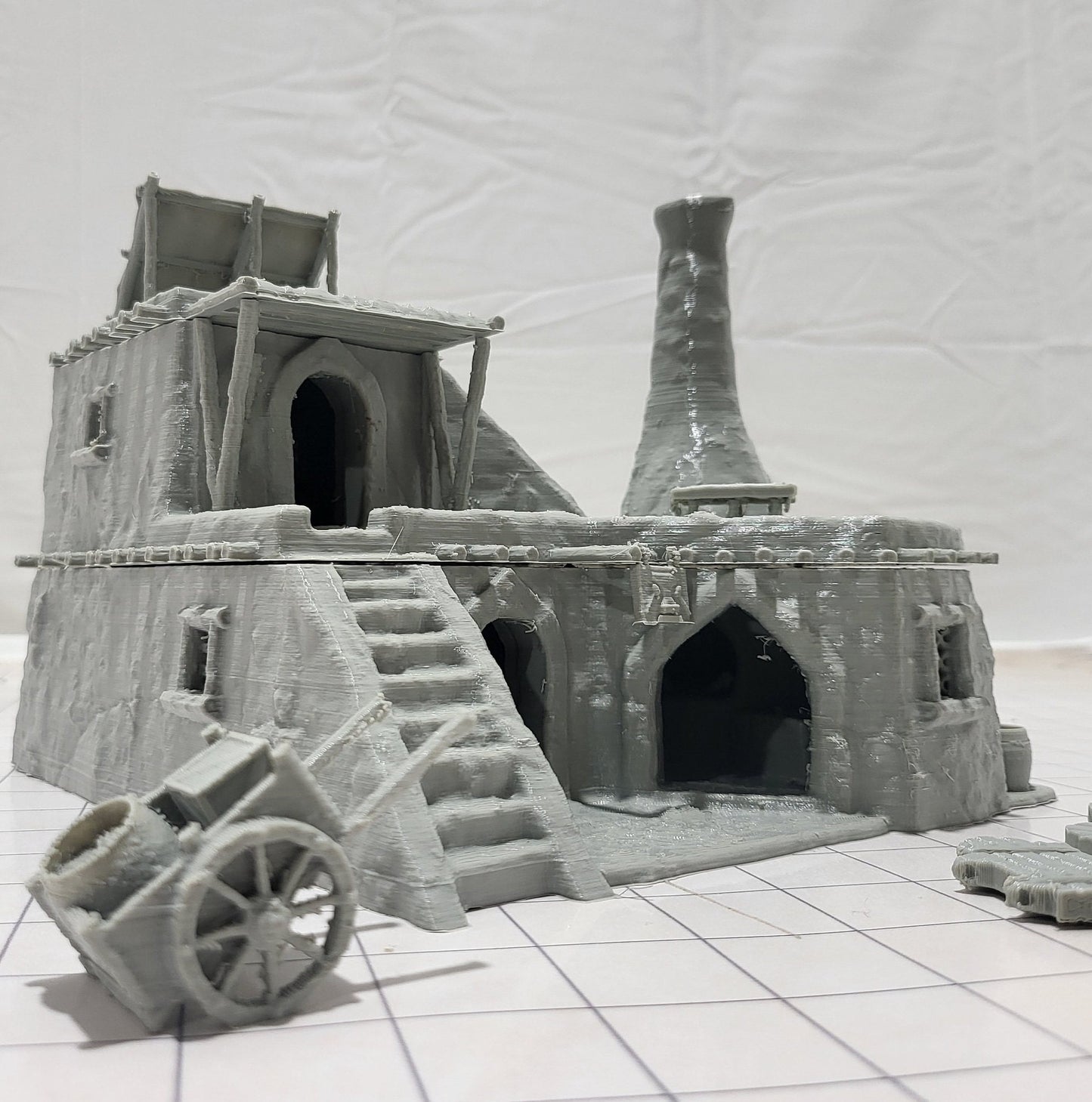 DnD Miniature, 40k Terrain, Train Terrain, Tabletop Town, Tabletop Game, Dnd Table, DND Terrain, DND Miniatures, gaming terrain, 28mm Castle, 28mm Terrain, warhammer, time keeper