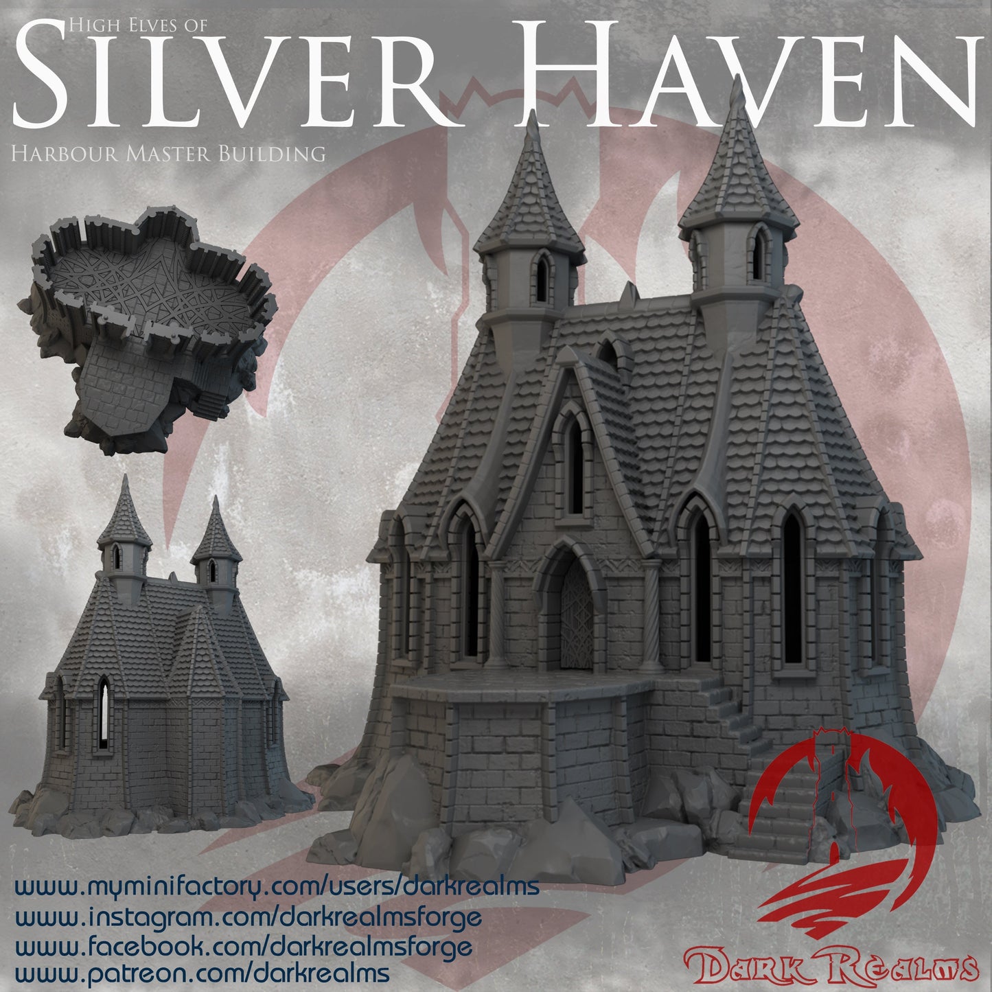 DnD Miniature, 40k Terrain, Train Terrain, Tabletop Town, Tabletop Game, Dnd Table, DND Terrain, DND Miniatures, gaming terrain, 28mm Castle, 28mm Terrain, warhammer, time keeper