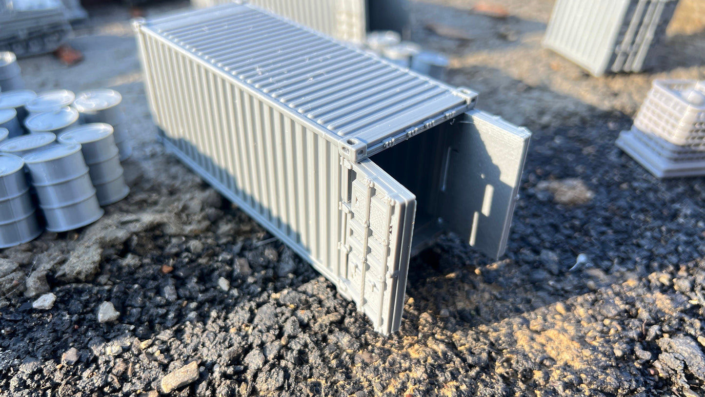 container of pallets and barrels, openable 20Ft Shipping container, , Warthunder, storage, truck