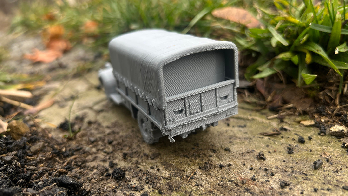 Chevrolet 1542 covered top twin wheel truck, , Modern warfare, Tabletop terrain, WW2, Modern tank,