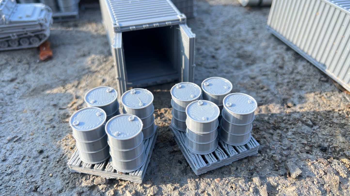 container of pallets and barrels, openable 20Ft Shipping container, , Warthunder, storage, truck