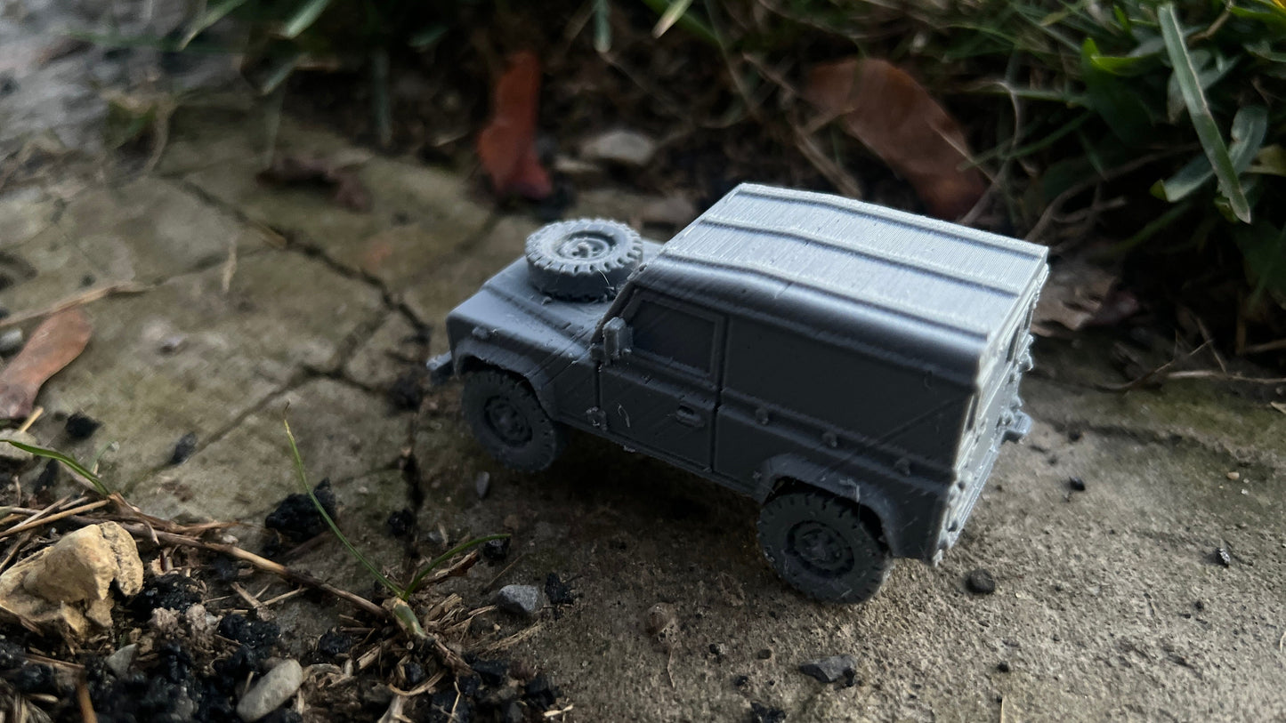 Land rover 90 hard cover, car, Modern warfare, Tabletop terrain, WW2, Modern tank,