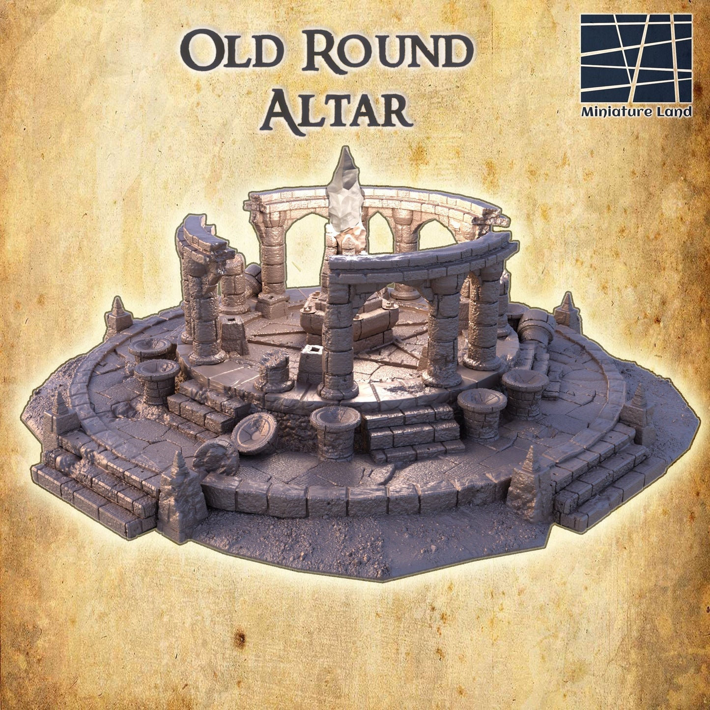 Old Ruined Altar, ruined temple, 16x16 ruin