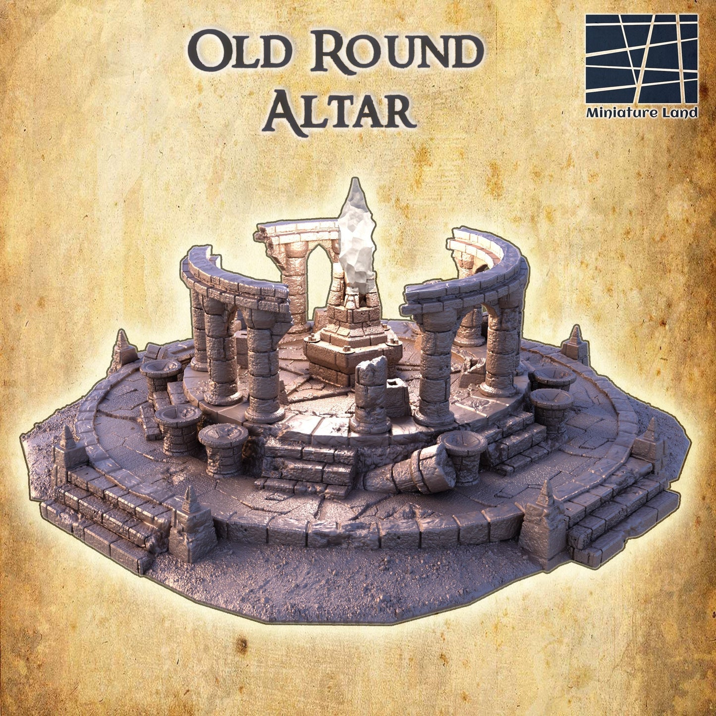 Old Ruined Altar, ruined temple, 16x16 ruin