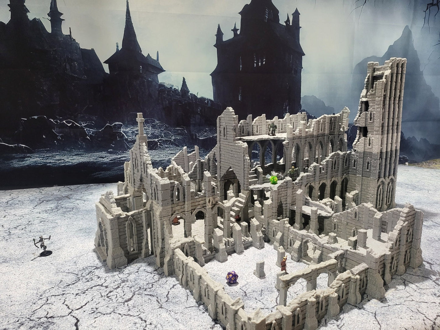 Tabletop, dungeons and dragons, Lord of the rings, ruin, dnd rpg, ruins, temple, d and d games, warhammer, dnd, dnd campaign, grimdark, tabletop terrain, Ruins, Monastery Ruin, The ruin, Church Ruin, Monastery, Death, Osgiliath, large ruin