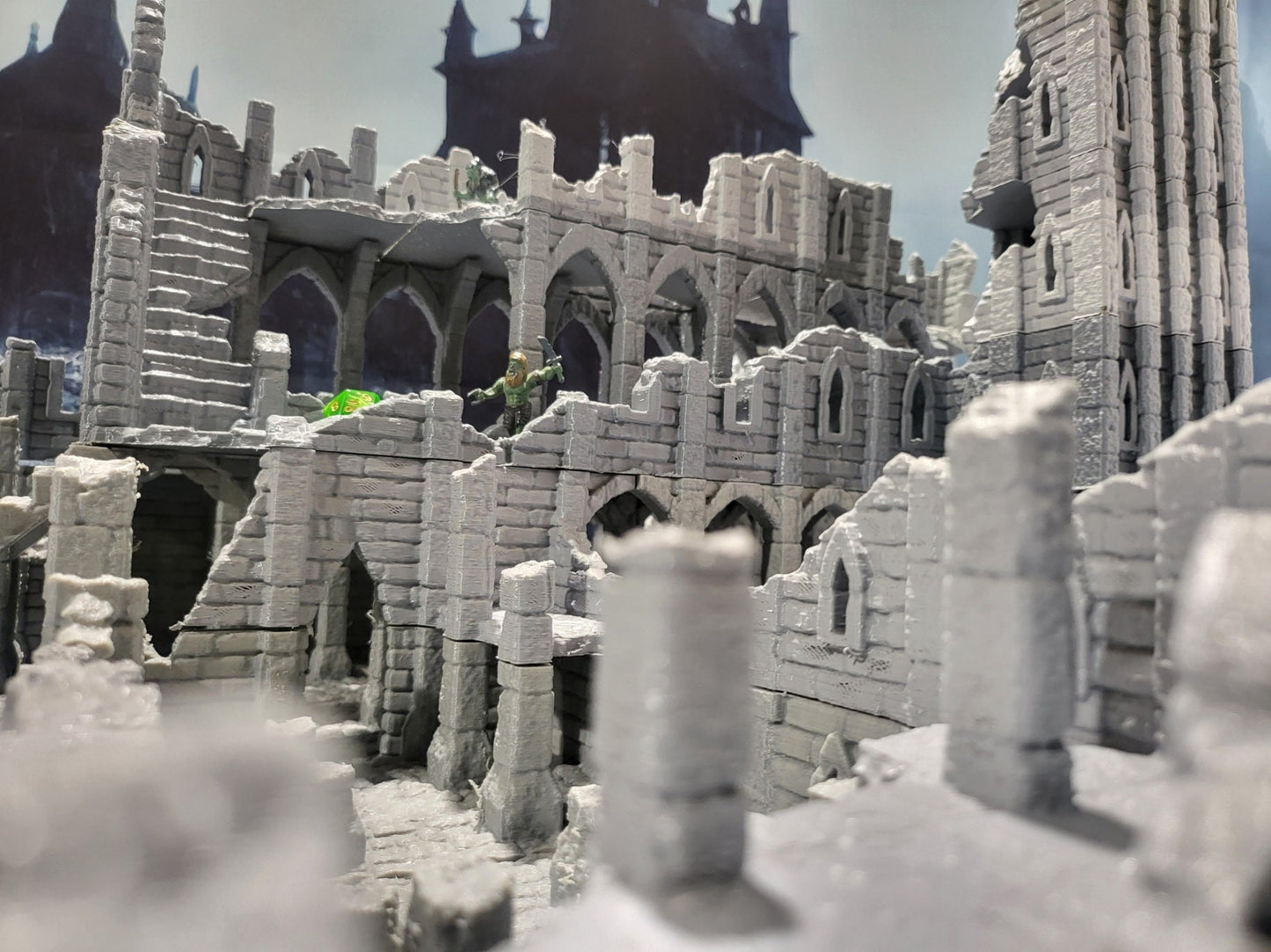 Tabletop, dungeons and dragons, Lord of the rings, ruin, dnd rpg, ruins, temple, d and d games, warhammer, dnd, dnd campaign, grimdark, tabletop terrain, Ruins, Monastery Ruin, The ruin, Church Ruin, Monastery, Death, Osgiliath, large ruin