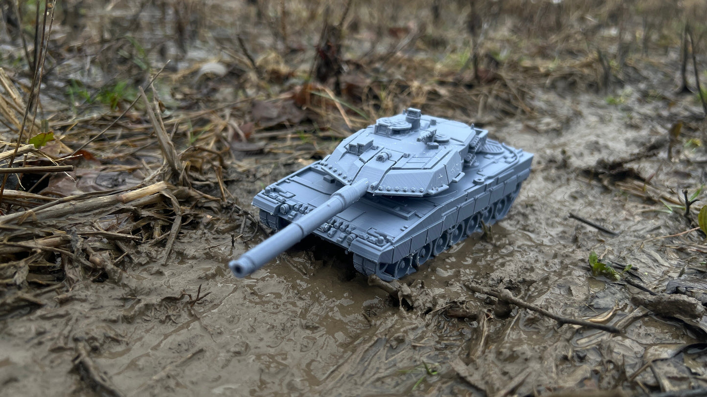Leopard 2a6, , Modern warfare, Tabletop terrain, WW2, Modern tank,