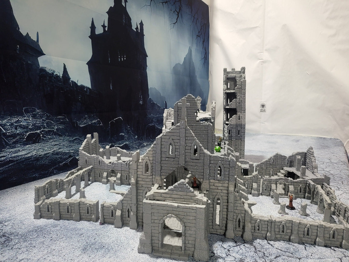 Tabletop, dungeons and dragons, Lord of the rings, ruin, dnd rpg, ruins, temple, d and d games, warhammer, dnd, dnd campaign, grimdark, tabletop terrain, Ruins, Monastery Ruin, The ruin, Church Ruin, Monastery, Death, Osgiliath, large ruin