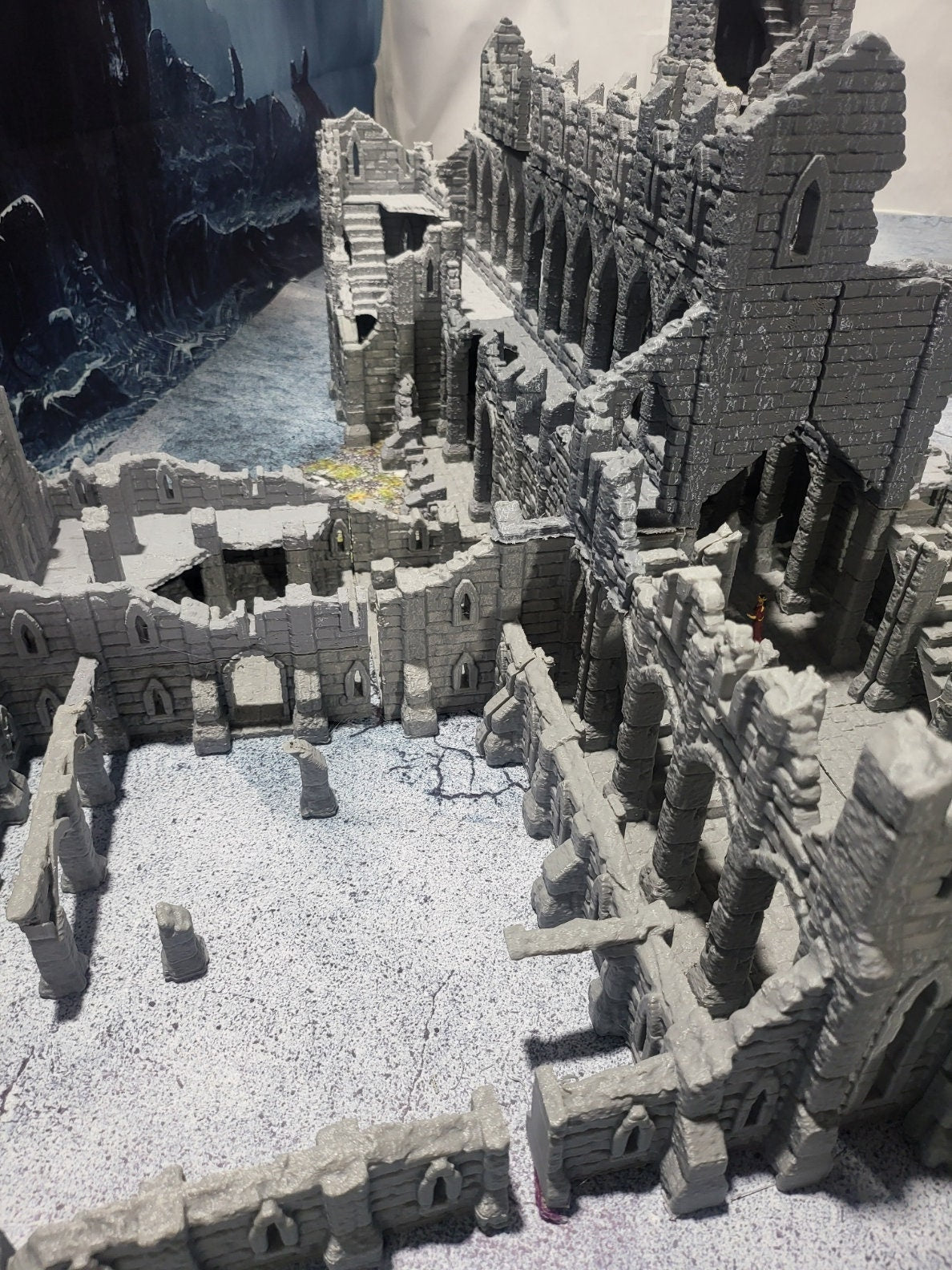 Tabletop, dungeons and dragons, Lord of the rings, ruin, dnd rpg, ruins, temple, d and d games, warhammer, dnd, dnd campaign, grimdark, tabletop terrain, Ruins, Monastery Ruin, The ruin, Church Ruin, Monastery, Death, Osgiliath, large ruin