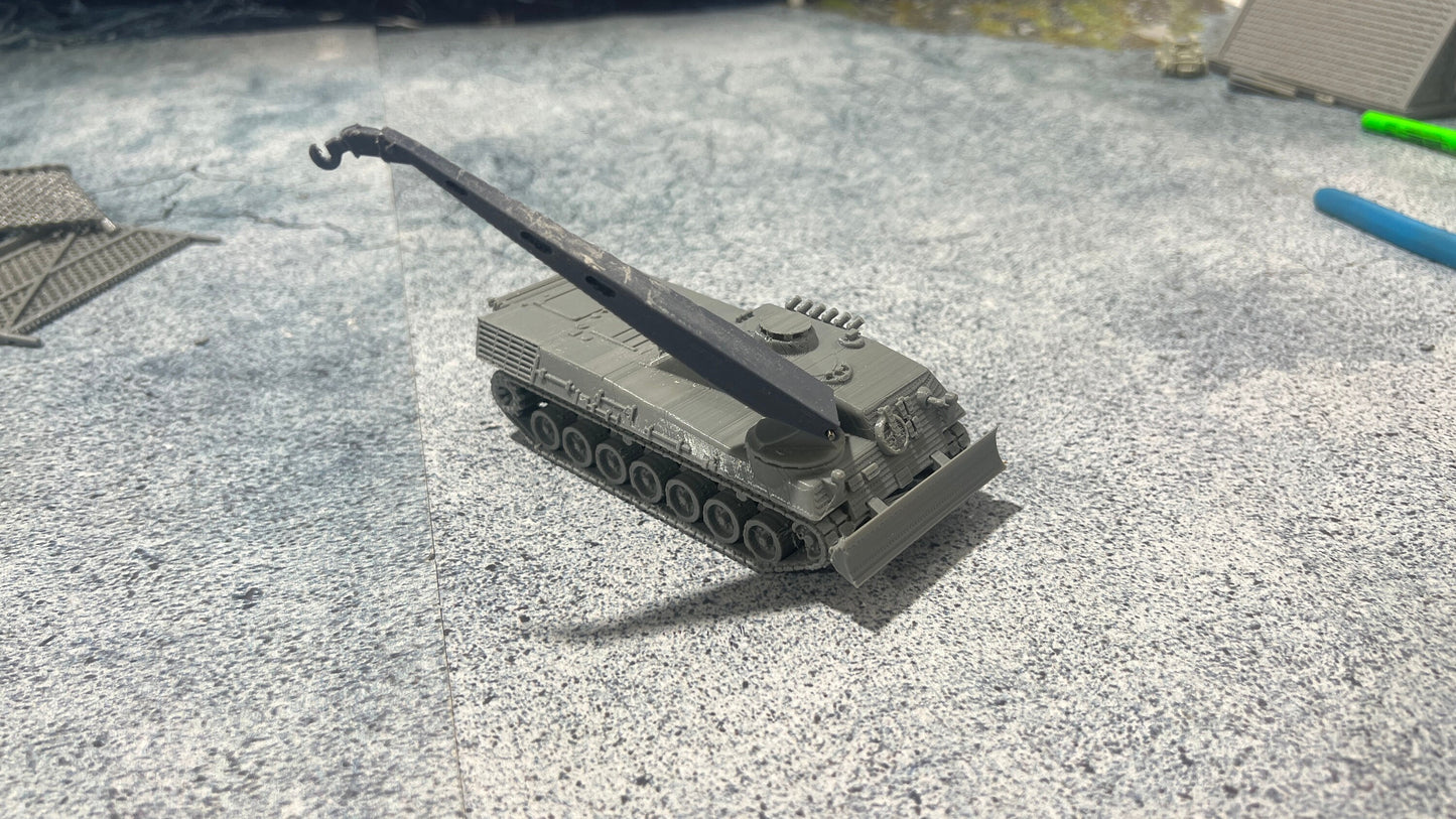 Bergepanzer 2 , Modern warfare, Tabletop terrain, German, Modern tank,