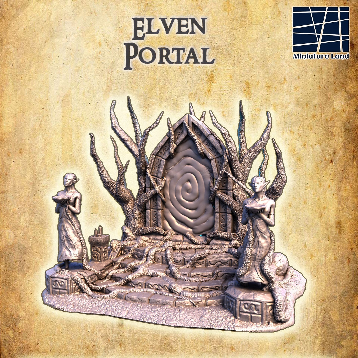 Elven Portal: Ancient Fantasy Gateway for D&D, Wargaming
