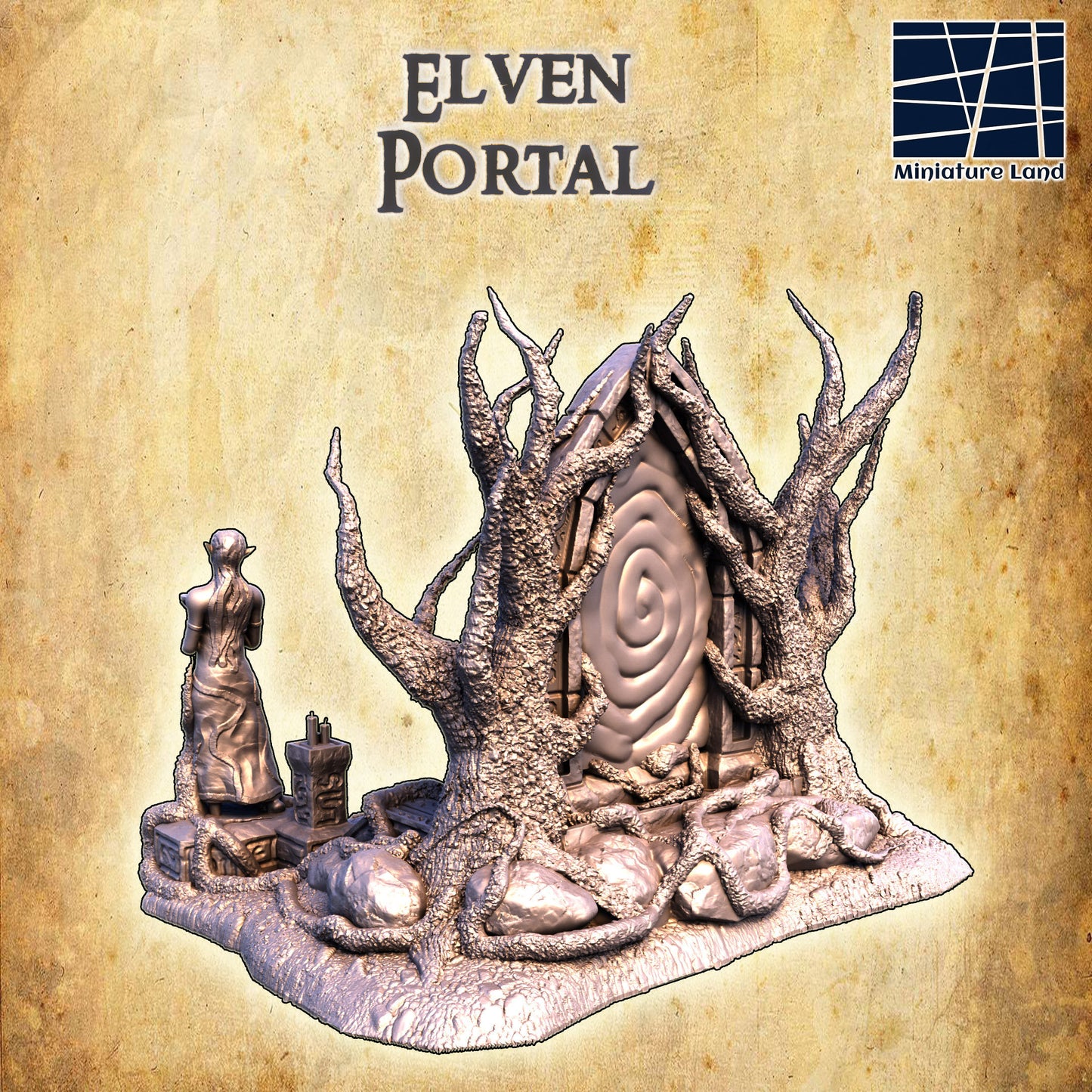 Elven Portal: Ancient Fantasy Gateway for D&D, Wargaming
