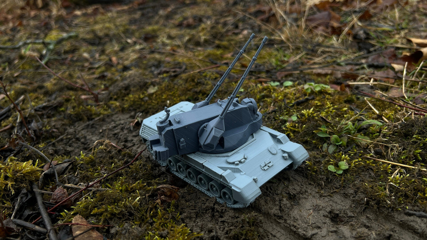 Gepard Flakpanzer, Modern warfare, Tabletop terrain, German, Modern tank,