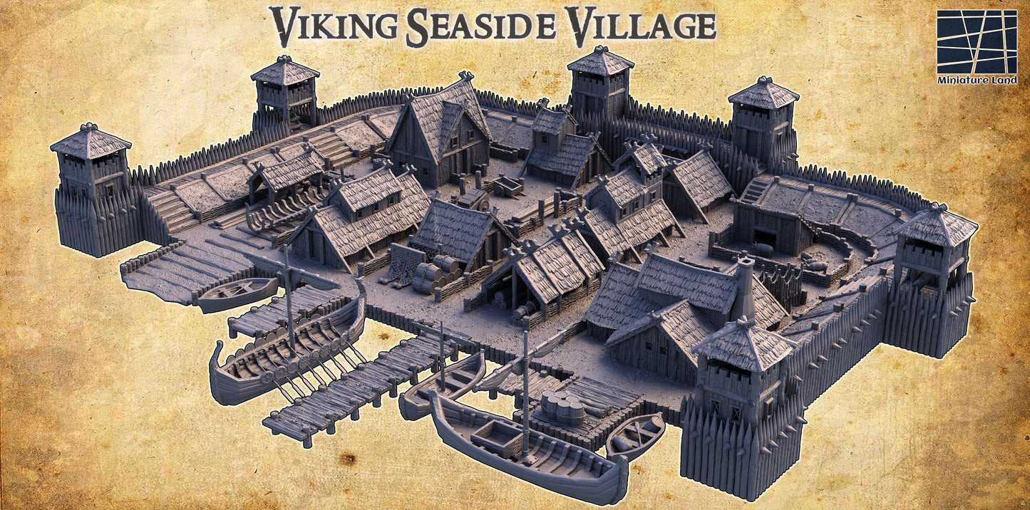 six towers adds an authentic touchThe assortment of buildings, including houses, a tavern, a storehouse, a shipbuilder's workshop, and farm buildings, offers a glimpse into various aspects of Viking life and activities.