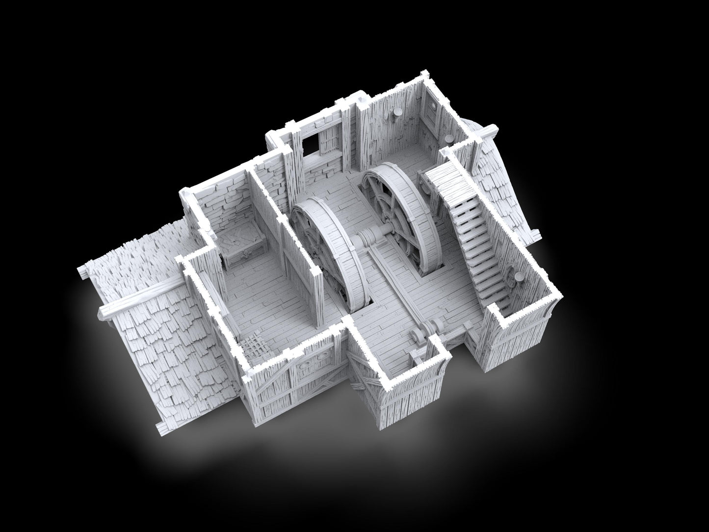 Warehouse, Loading dock, Load House, Port Royal ,dnd terrain, Dungeons and Dragons, Dungeon Master, Skirmish games, warhammer, star wars, birthday gift, miniatures, role playing games, Pirate Terrain, port royal, Ruler, mayor, city mayor, Port Royale