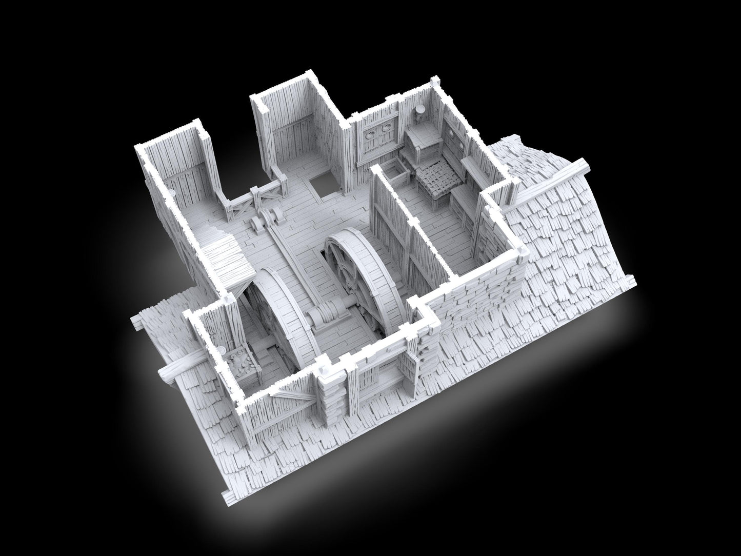 Warehouse, Loading dock, Load House, Port Royal ,dnd terrain, Dungeons and Dragons, Dungeon Master, Skirmish games, warhammer, star wars, birthday gift, miniatures, role playing games, Pirate Terrain, port royal, Ruler, mayor, city mayor, Port Royale