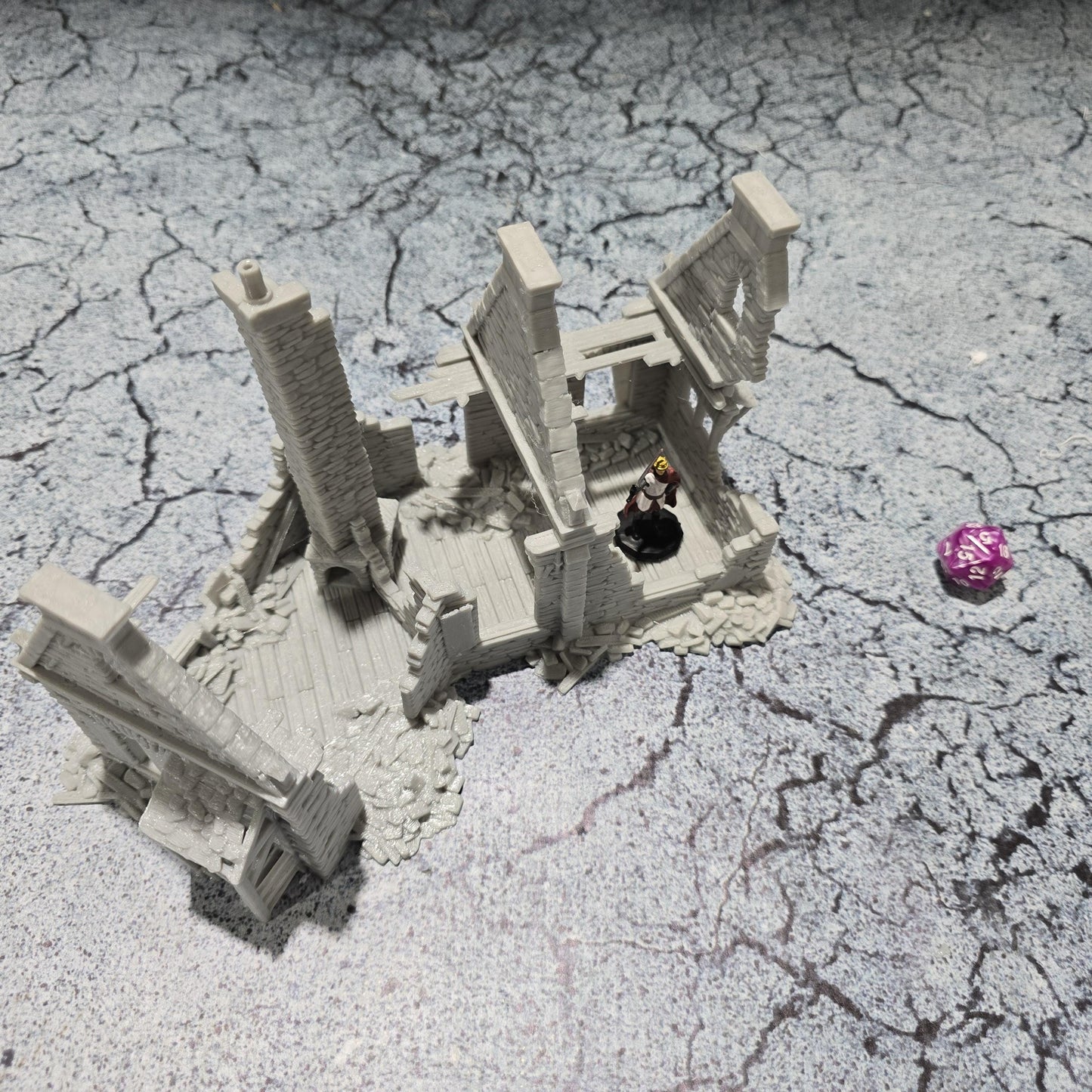Ward Residence: Medieval Ruined House for D&D, Model Railroading, and Wargaming
