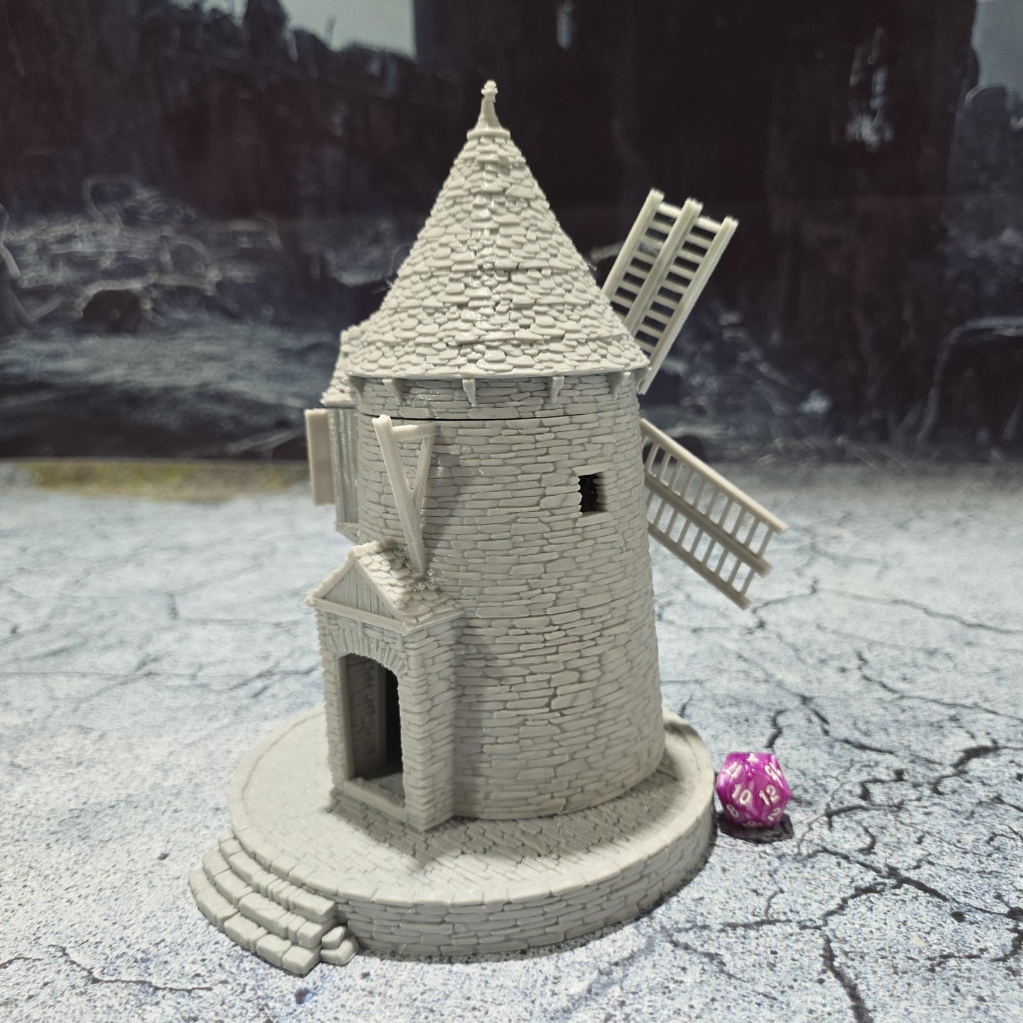 Greendale Windmill: Historical Colonial Windmill for D&D, Model Railroading, and Wargaming