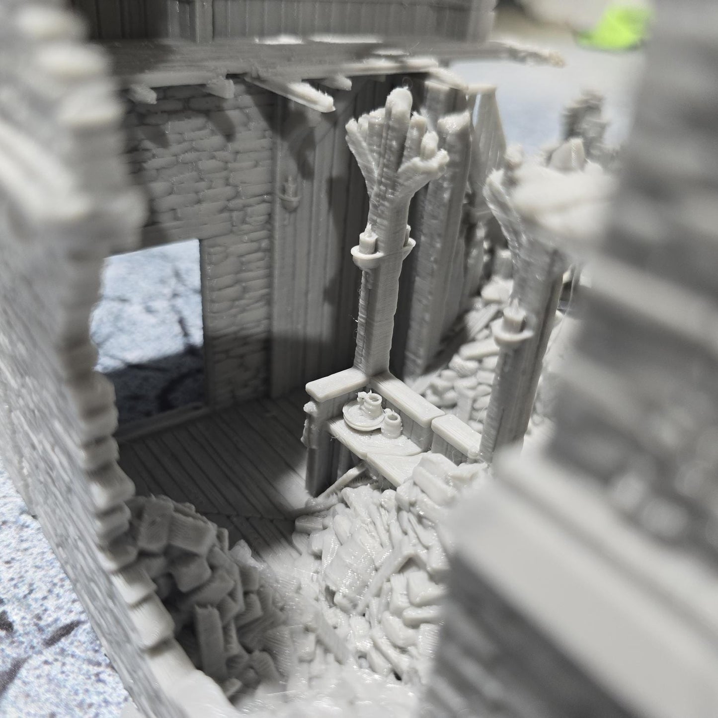 Road Side Inn Ruin for DnD, Pathfinder, Bolt Action, Revolutionary War Games