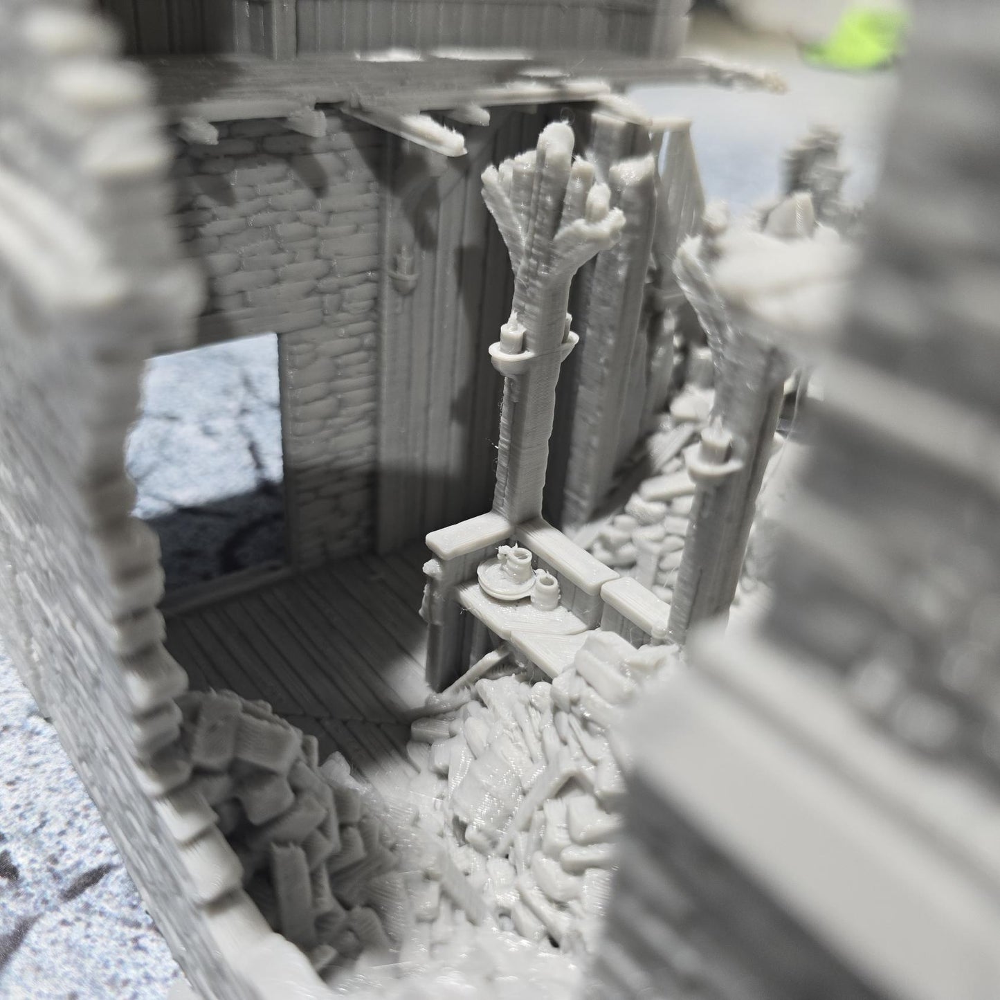 Road Side Inn Ruin for DnD, Pathfinder, Bolt Action, Revolutionary War Games