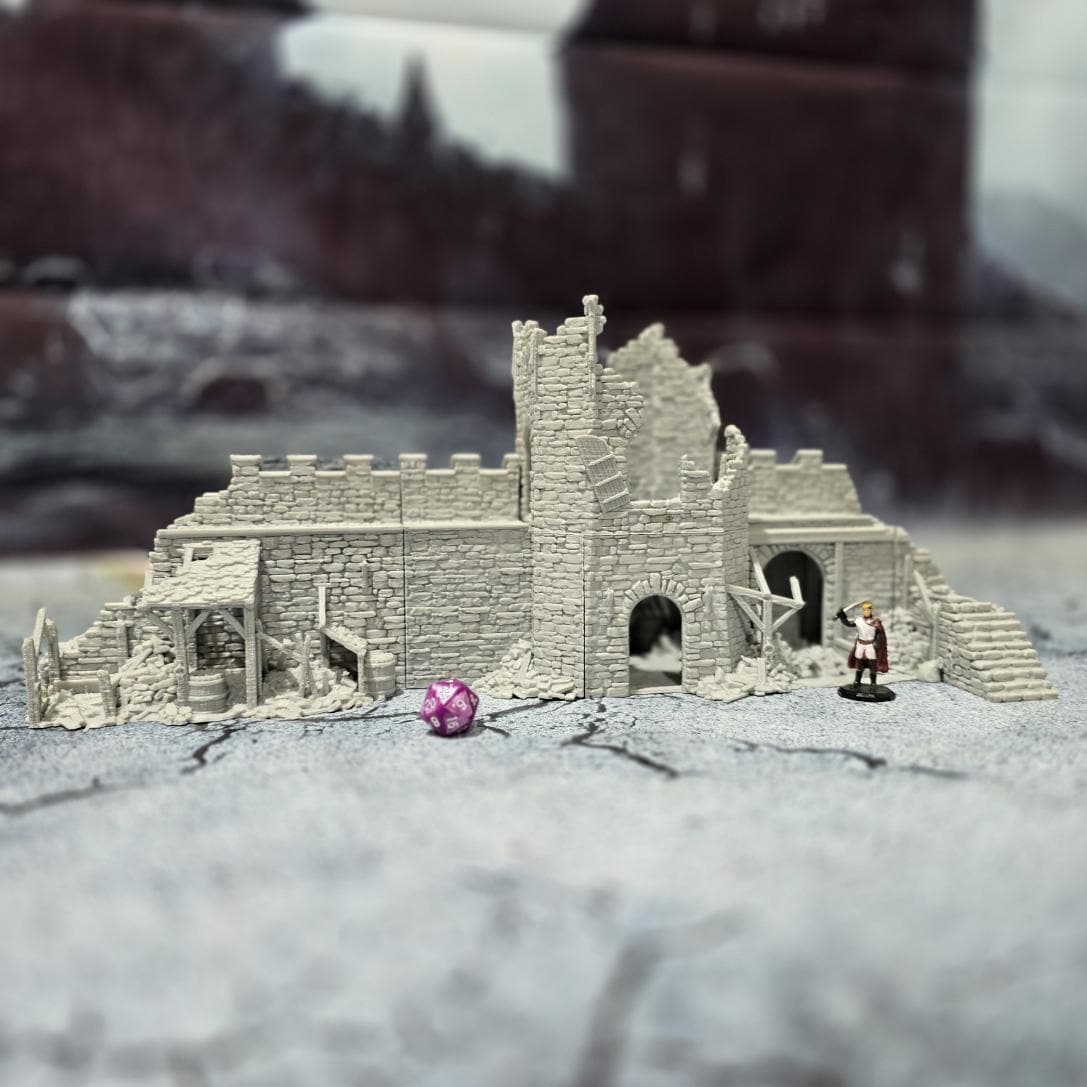 Stables & Storage Ruin for DnD, Pathfinder, Bolt Action, Revolutionary War Games