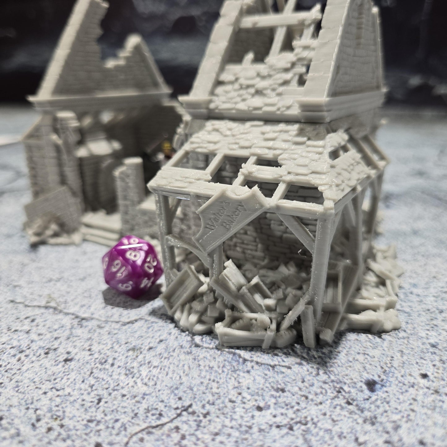 Walter's Bakery Ruin for DnD, Pathfinder, Bolt Action, Revolutionary War Games