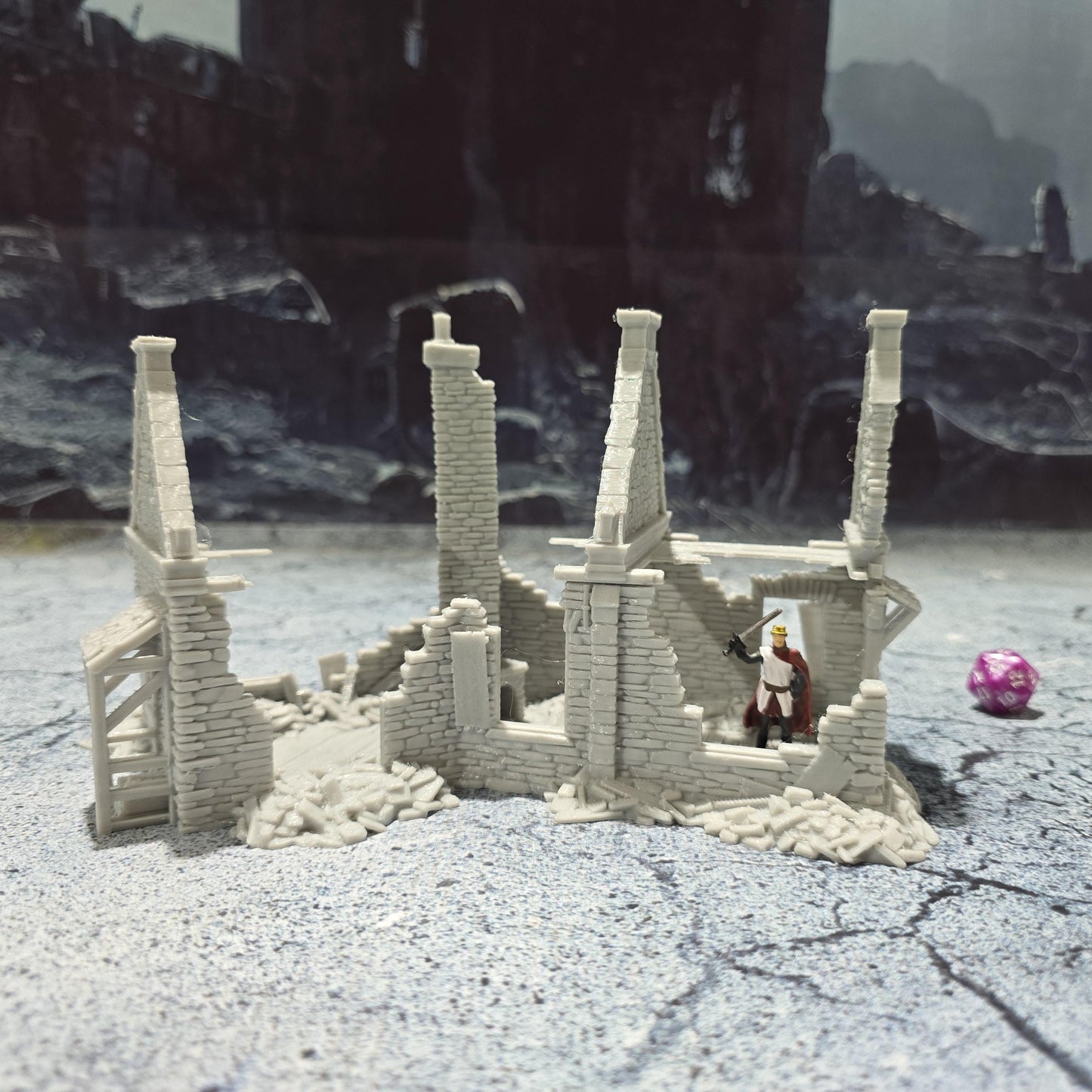Ward Residence: Medieval Ruined House for D&D, Model Railroading, and Wargaming