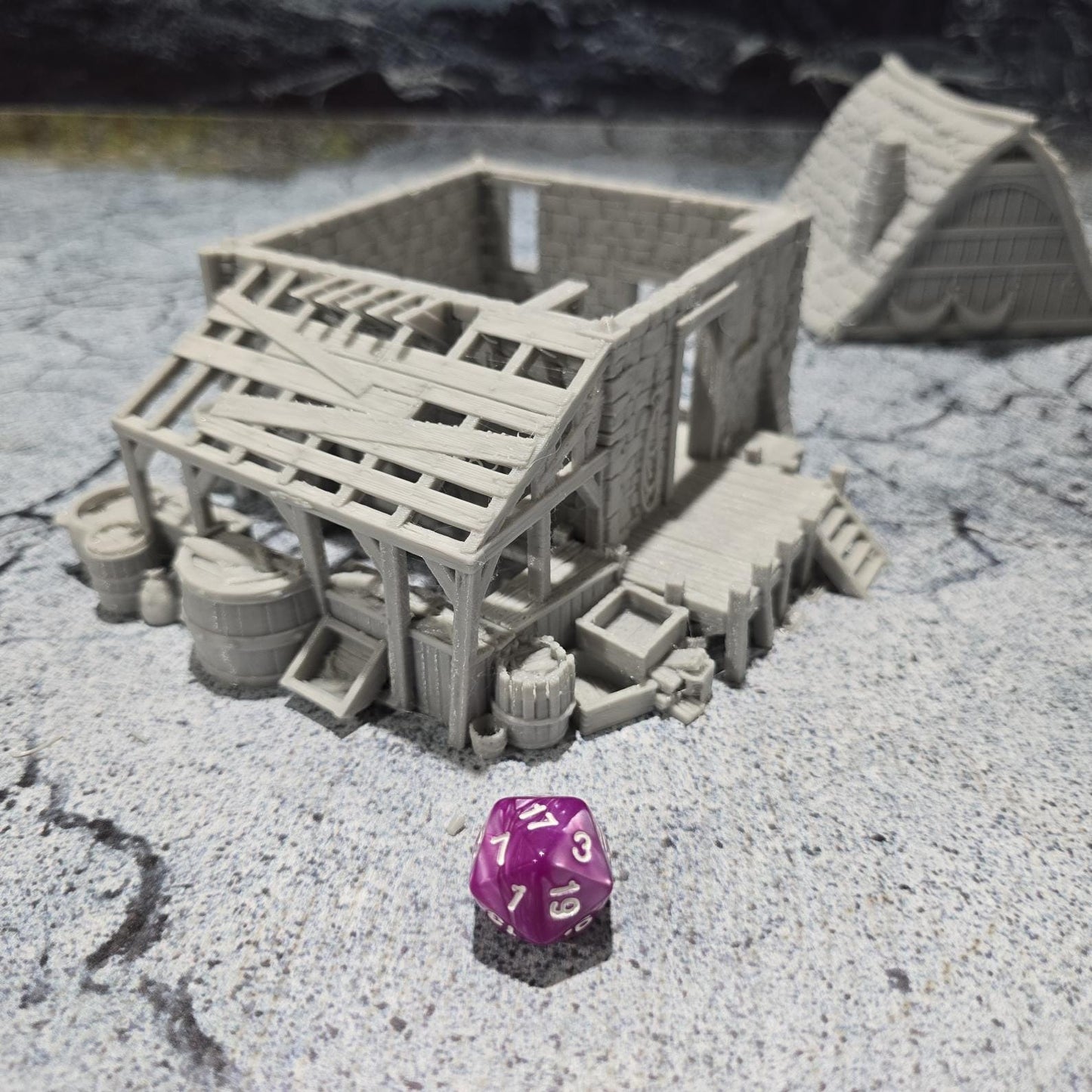 Ancrabourg Fishmonger's Workshop, Fish Market, Fishers house, Port Royal, Skirmish, D&D Terrain, Tabletop Terrain