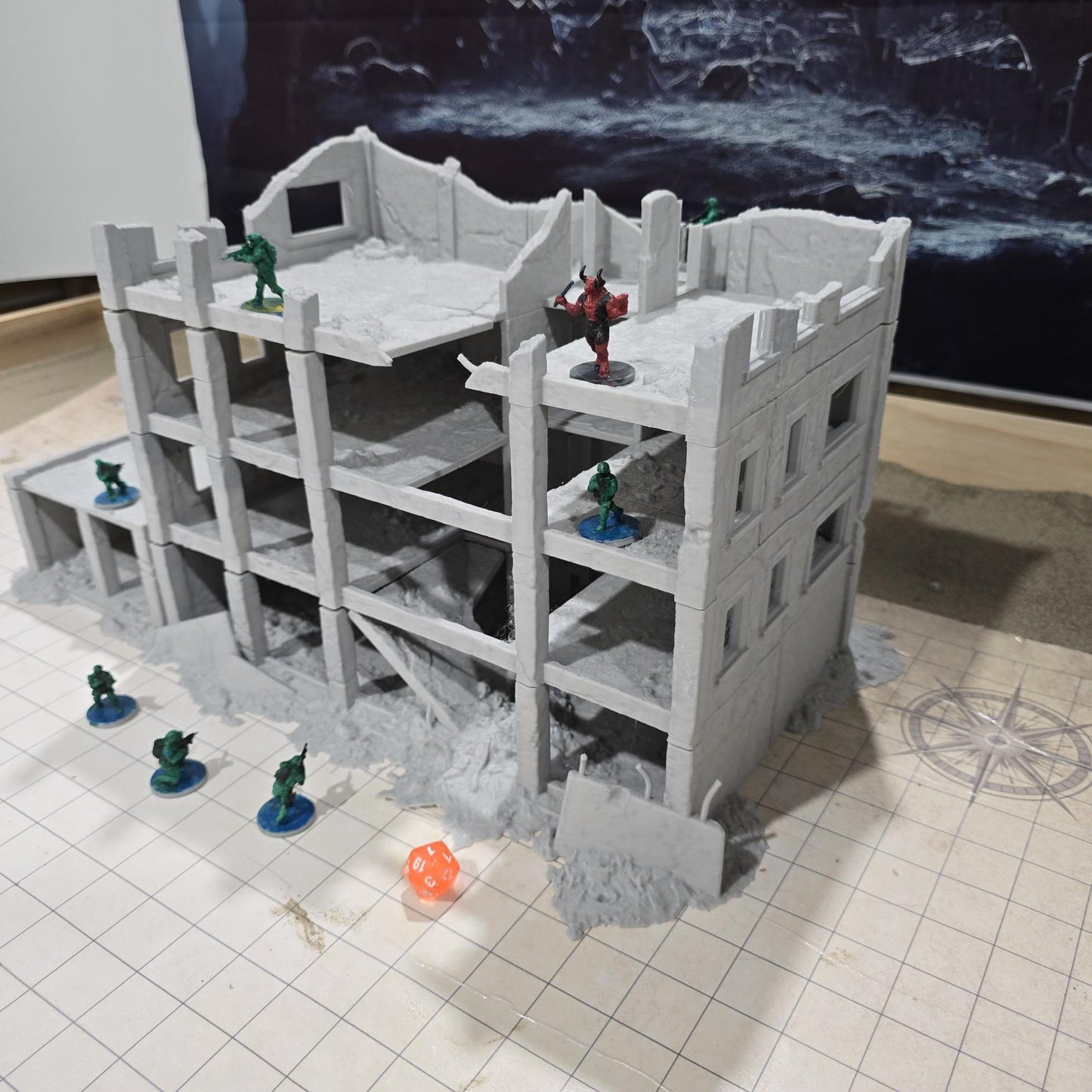 Abandoned Factory, Ashfall City Building2, abandoned Industrial, Modern terrain