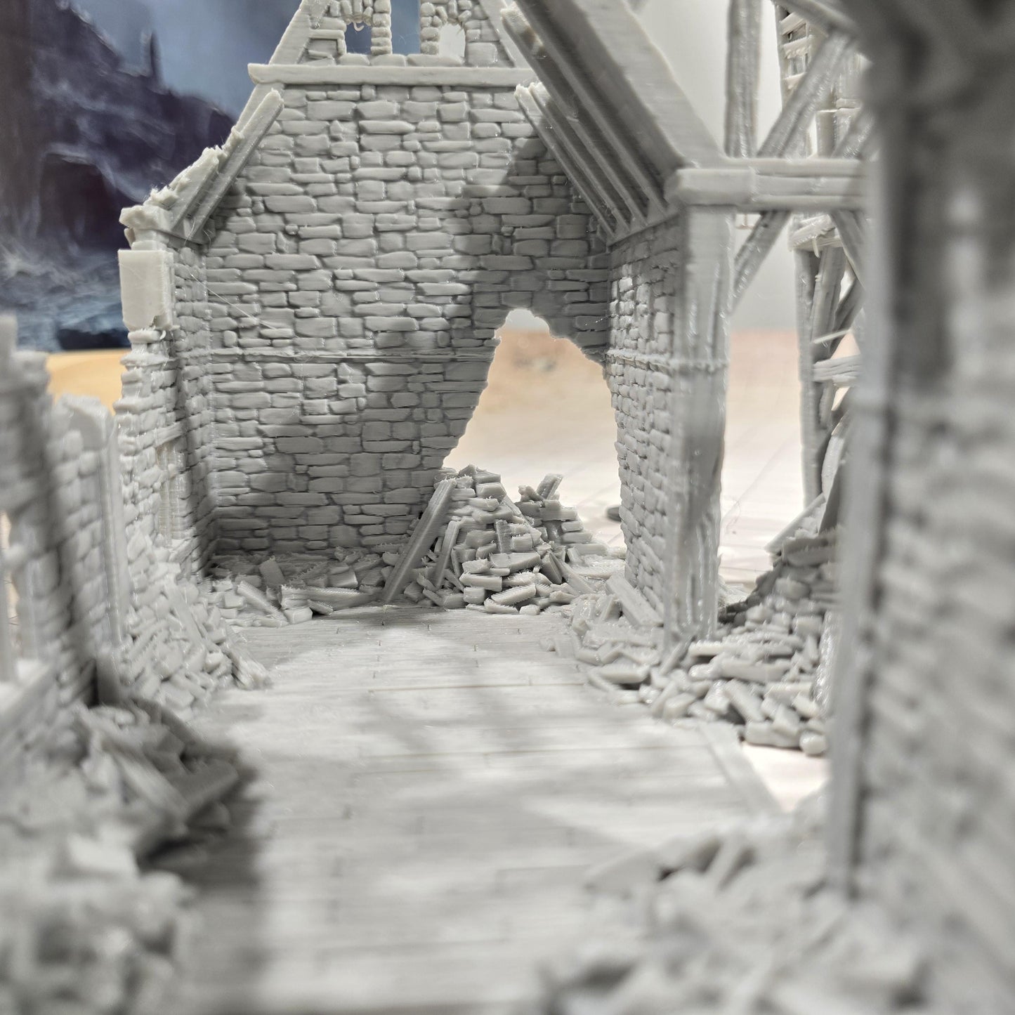Stonemason Ruin for DnD, Pathfinder, Bolt Action, Revolutionary War Games