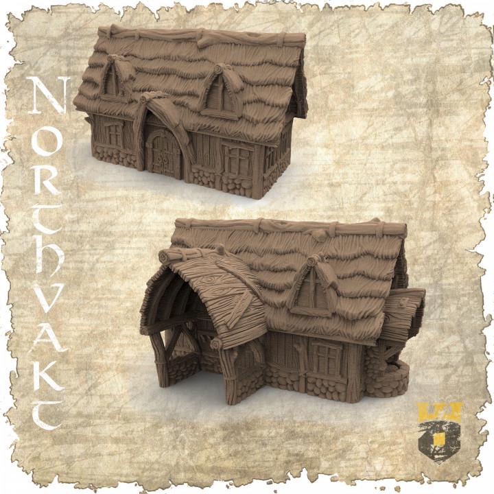 Explore Viking craftsmanship with the Blacksmith Shop by 3DLayeredScenery, perfect for enhancing your medieval tabletop world.