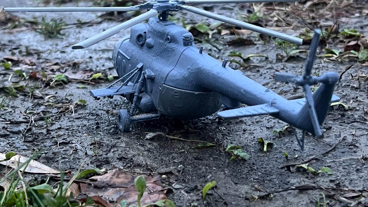 MIL MI-8, MI-8 Hip, cold war Helicopter, cold war, Helicopter, Russian, Tabletop terrain, tabletop gaming, Tank,
