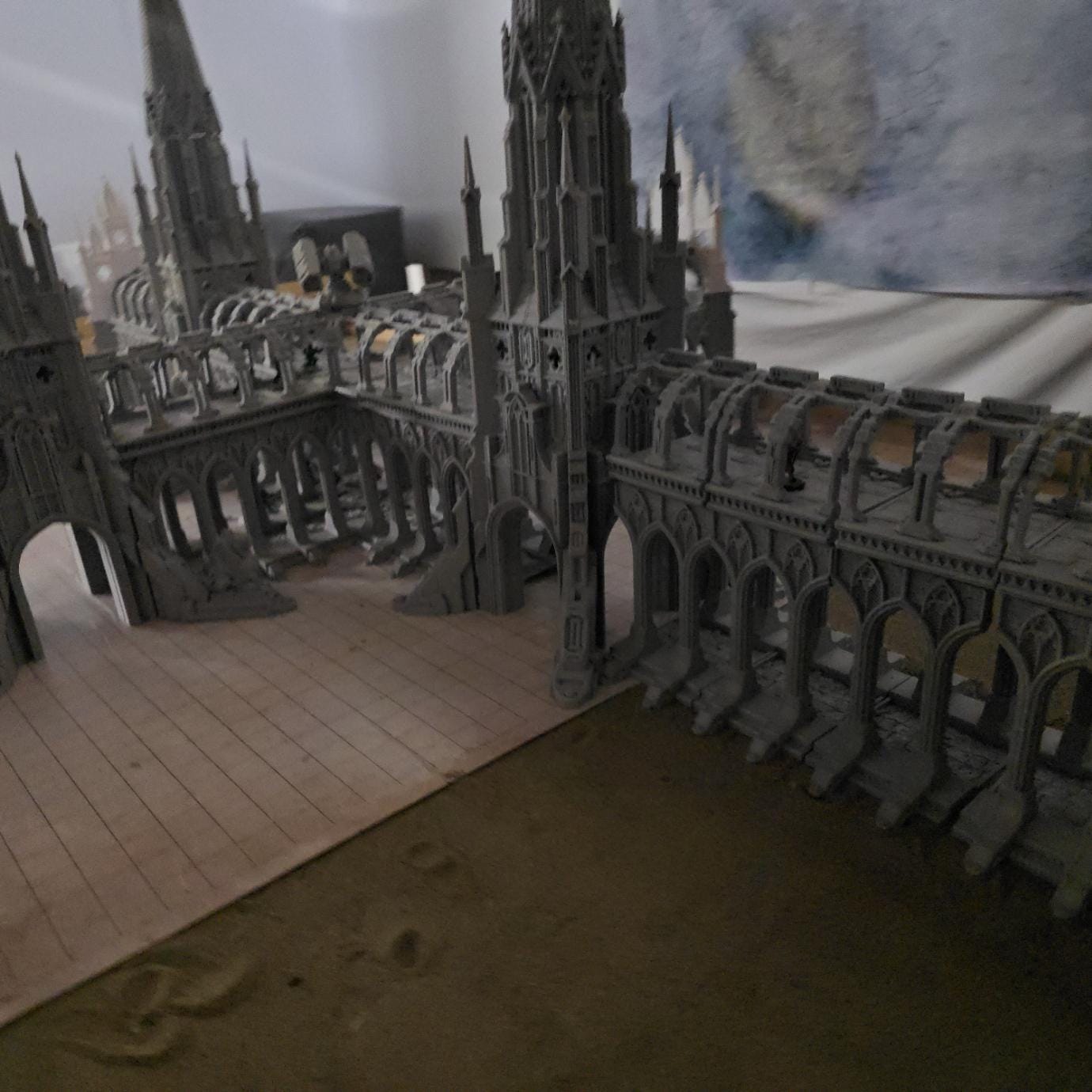 Grimdark Vestal Halls: Modular Gothic Ruins Terrain Set for Tabletop Games and Dioramas - Multiple Configurations Available