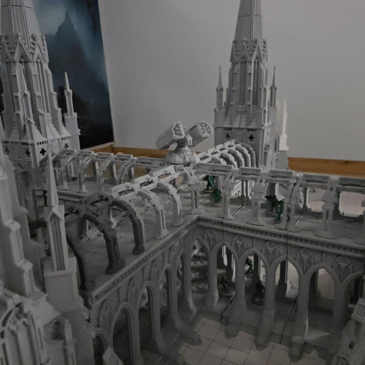 Grimdark Vestal Halls: Modular Gothic Ruins Terrain Set for Tabletop Games and Dioramas - Multiple Configurations Available
