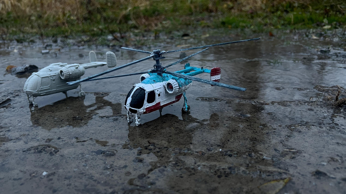 KA-26, Kamov ka-26, cold war Helicopter, cold war, Helicopter, Russian, Tabletop terrain, tabletop gaming, Tank, civilian,