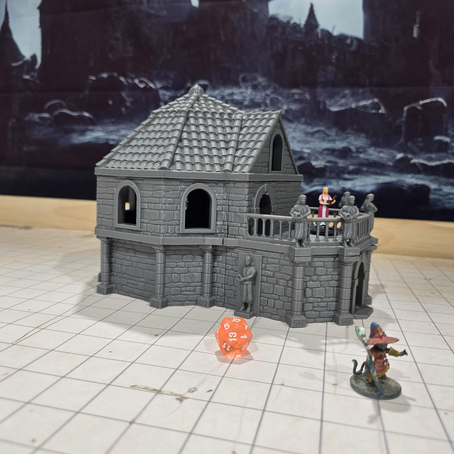 Fersia Bath House: Ancient Roman Public Bath - Ideal for Historical and Fantasy Tabletop Games