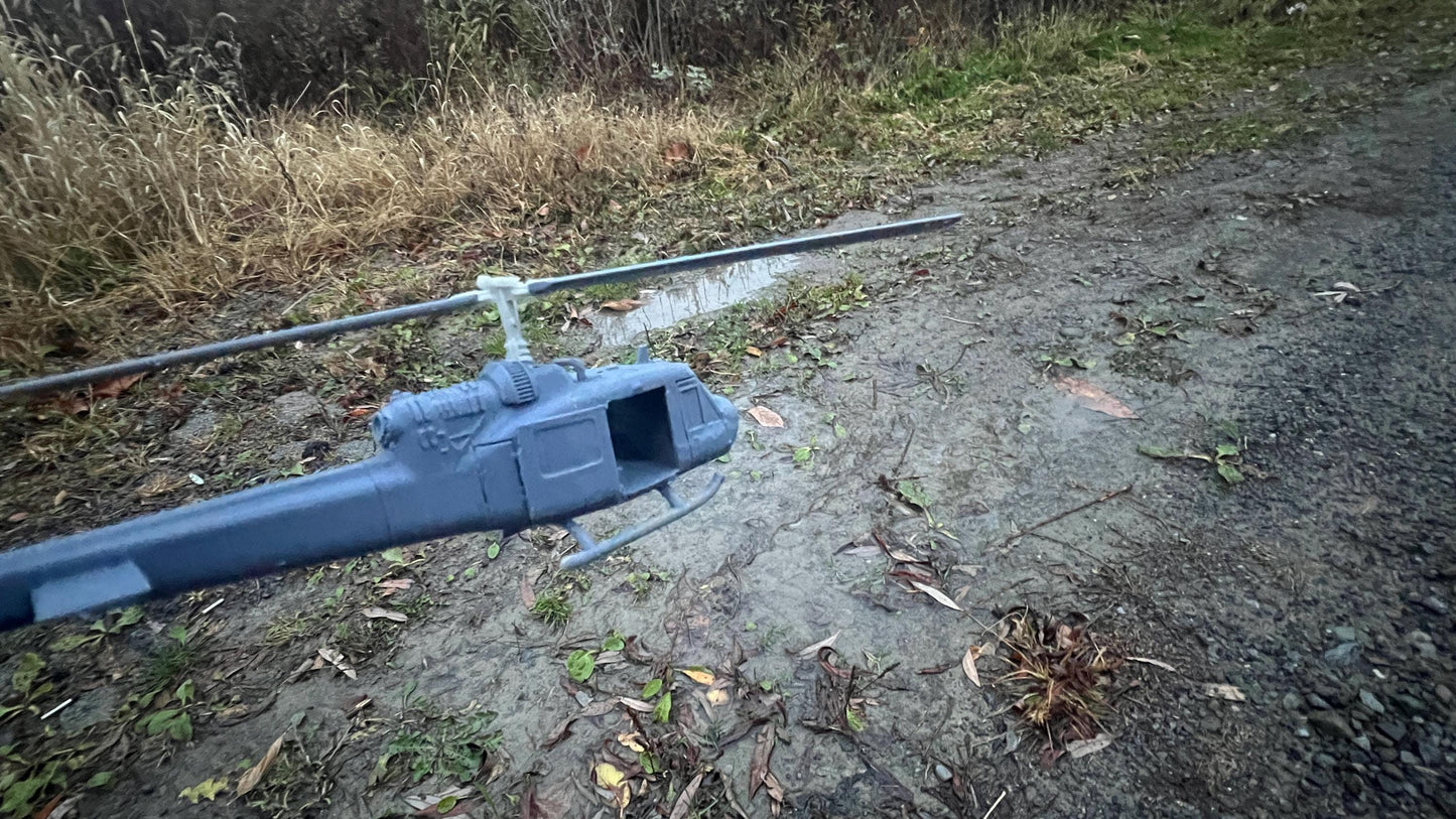UH-1C Huey Hog: Vietnam Era Attack Helicopter Model for Tabletop Wargaming