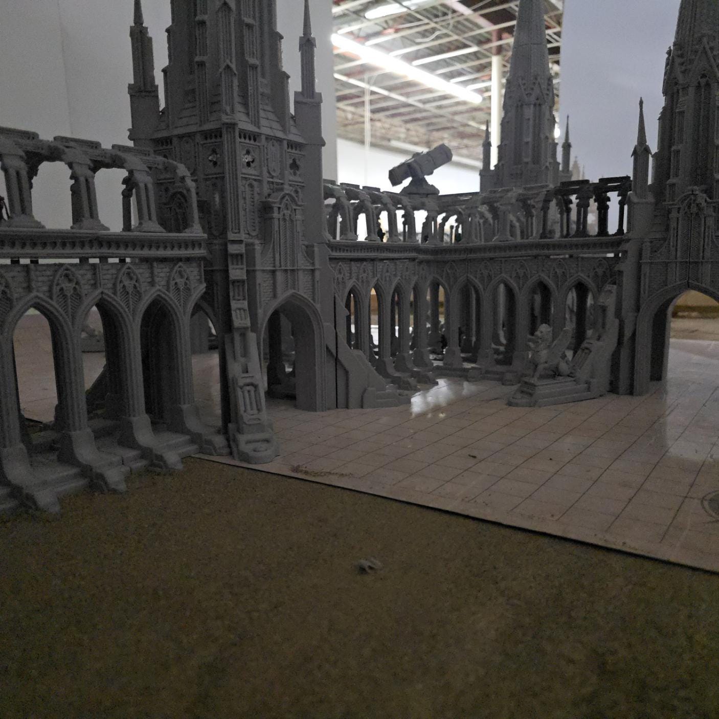 Grimdark Vestal Halls: Modular Gothic Ruins Terrain Set for Tabletop Games and Dioramas - Multiple Configurations Available
