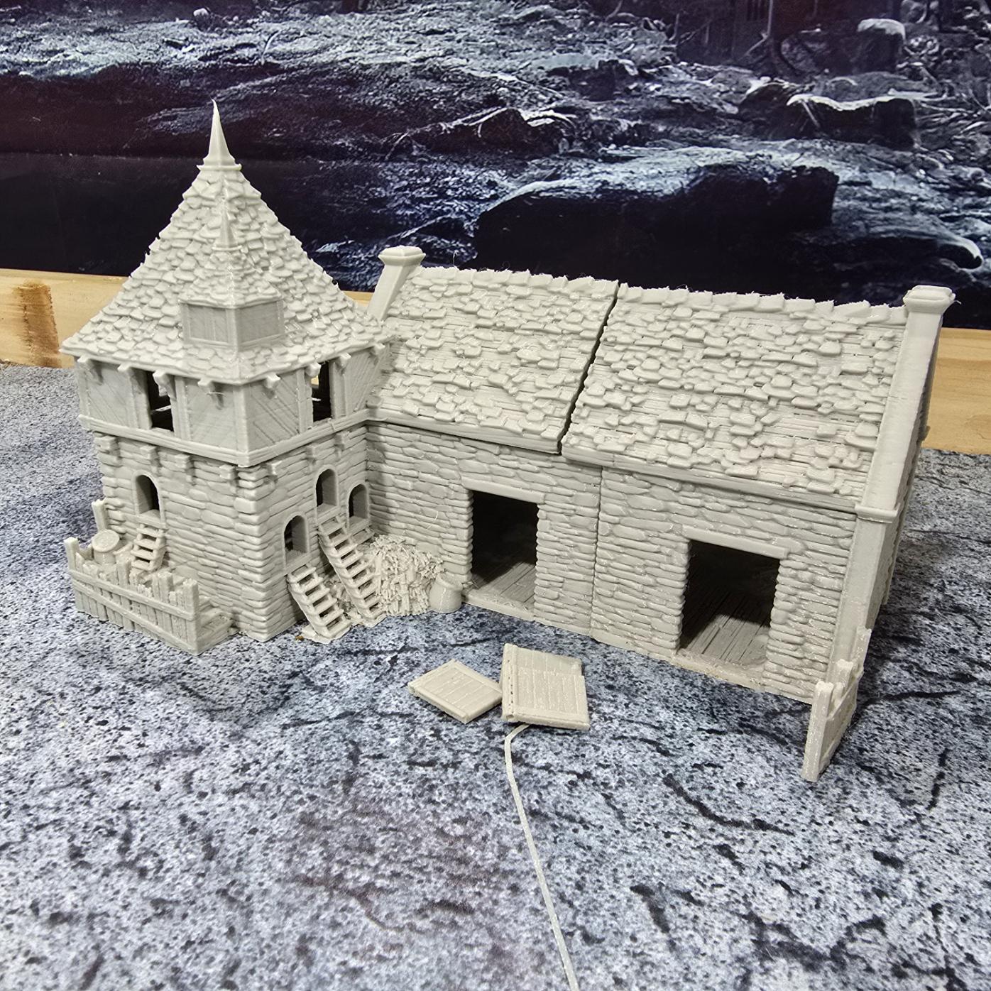 Greendale Pigsty and Chicken Coop: Historical Colonial Farm Structure for D&D, Model Railroading and Wargaming