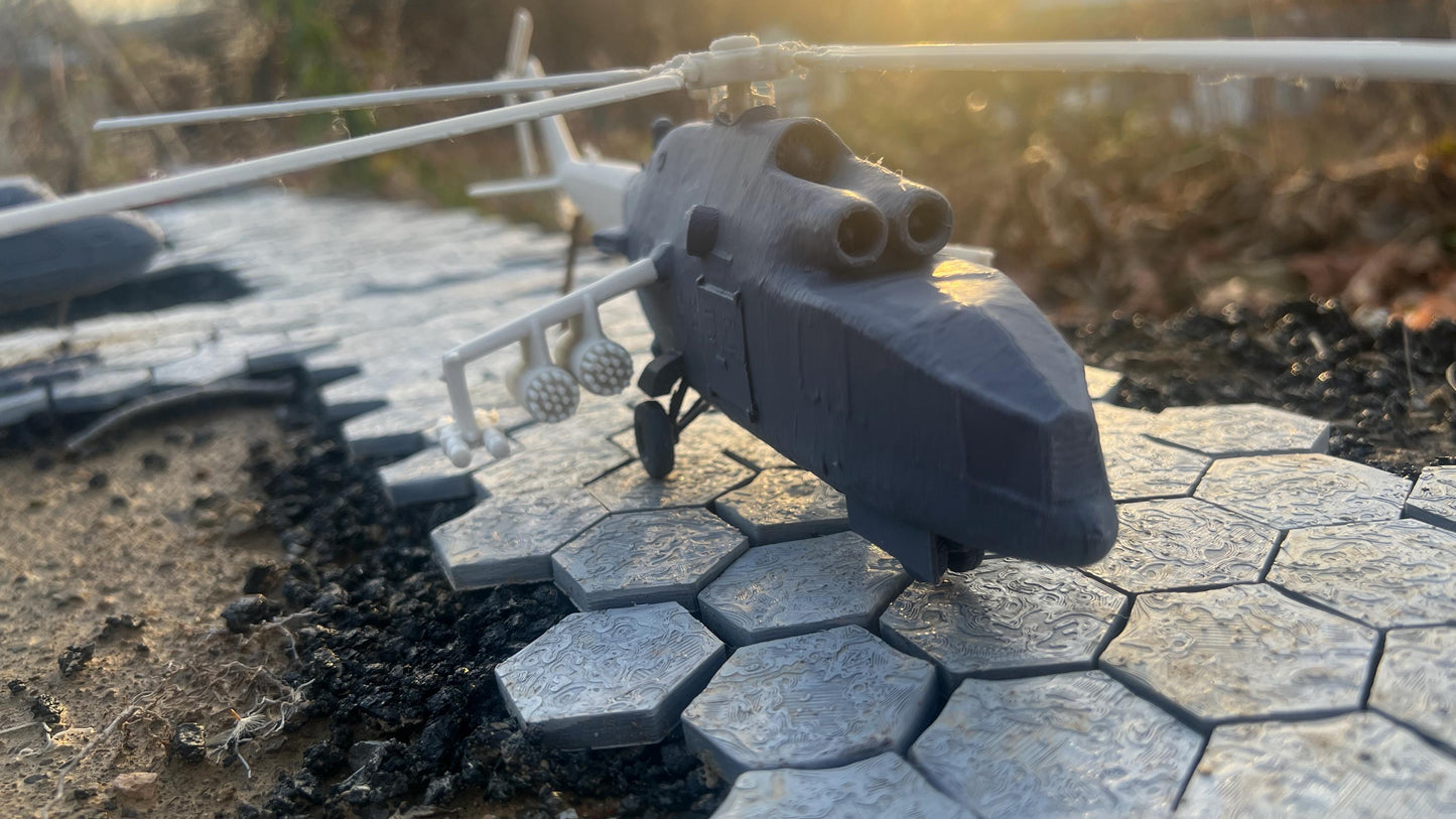 MIL MI-24A, MI-24A Hind, cold war Helicopter, cold war, Helicopter, Russian, Tabletop terrain, tabletop gaming, Tank,